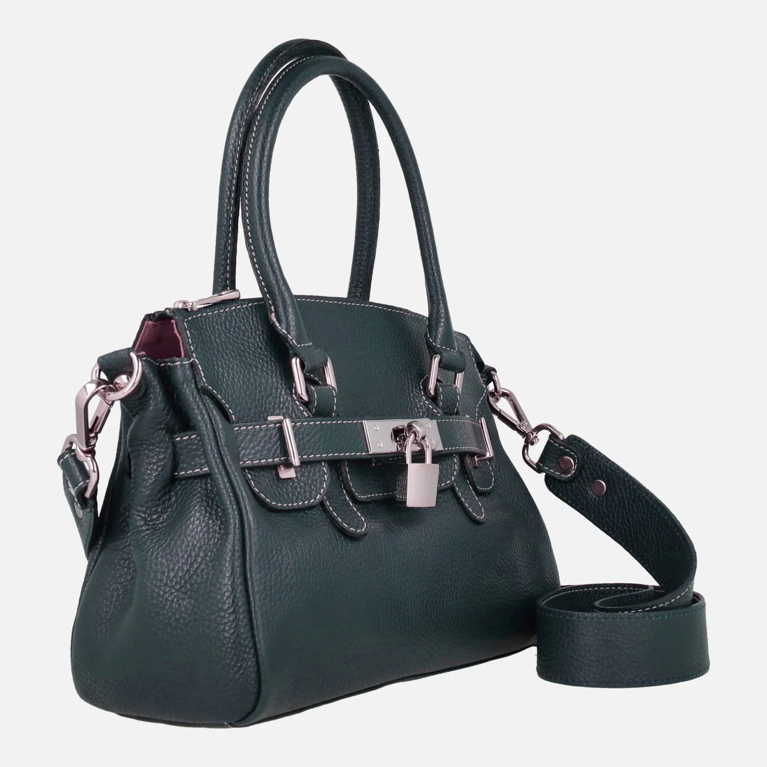 Bolsos de piel tipo hermés de tamaño pequeño con opción de bandolera - Image 8