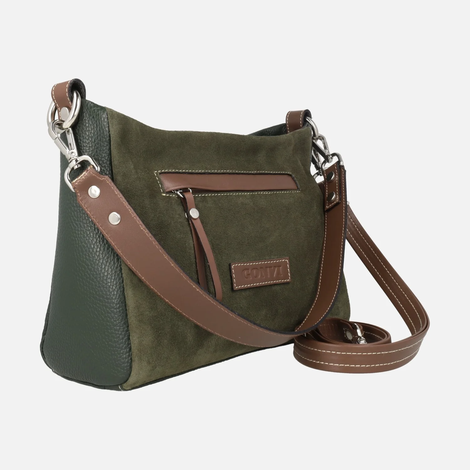 Bolsos de piel y serraje con asa para hombro y bandolera - Image 5