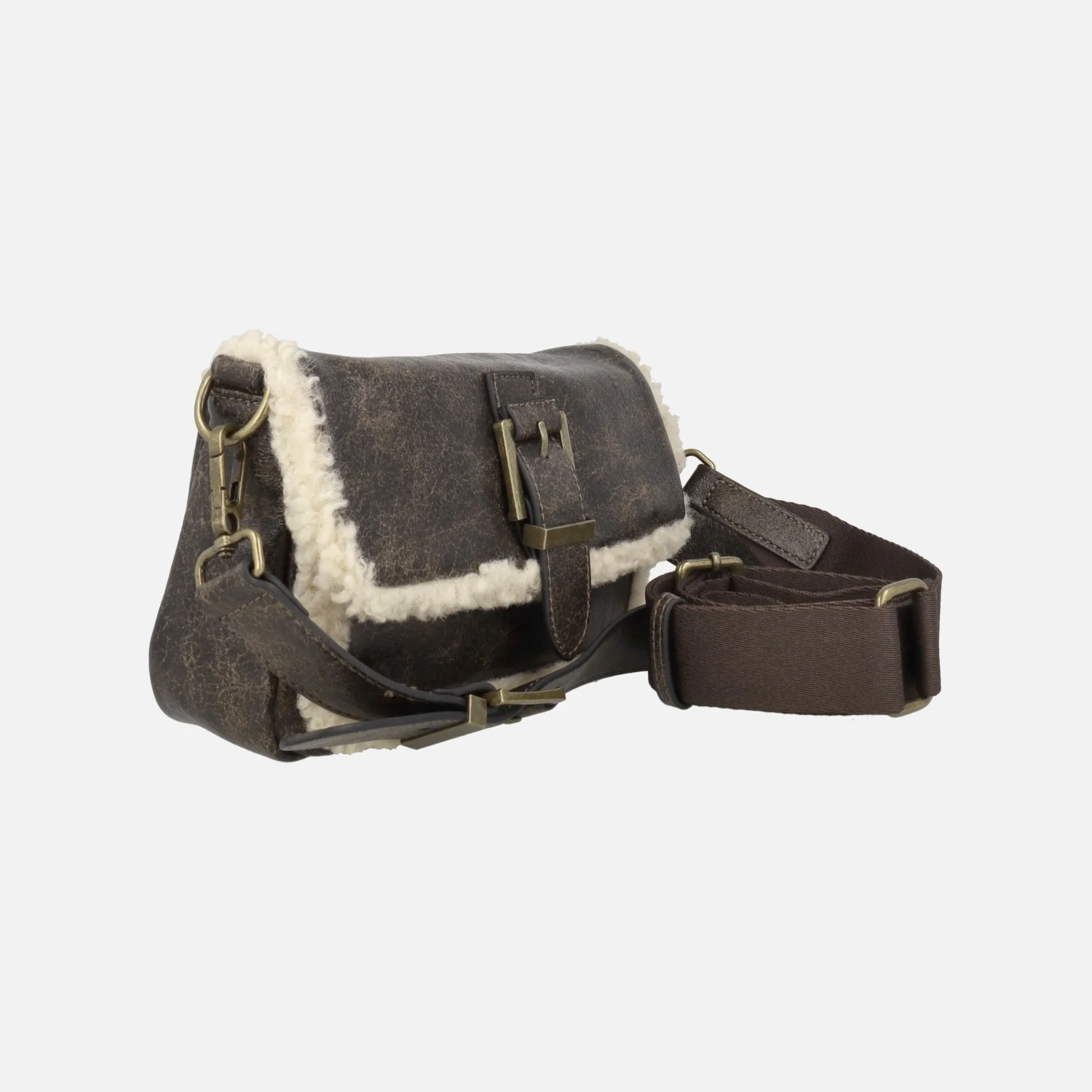 Bolsos doble posición hombro/bandolera con detalles en borreguillo - Image 5