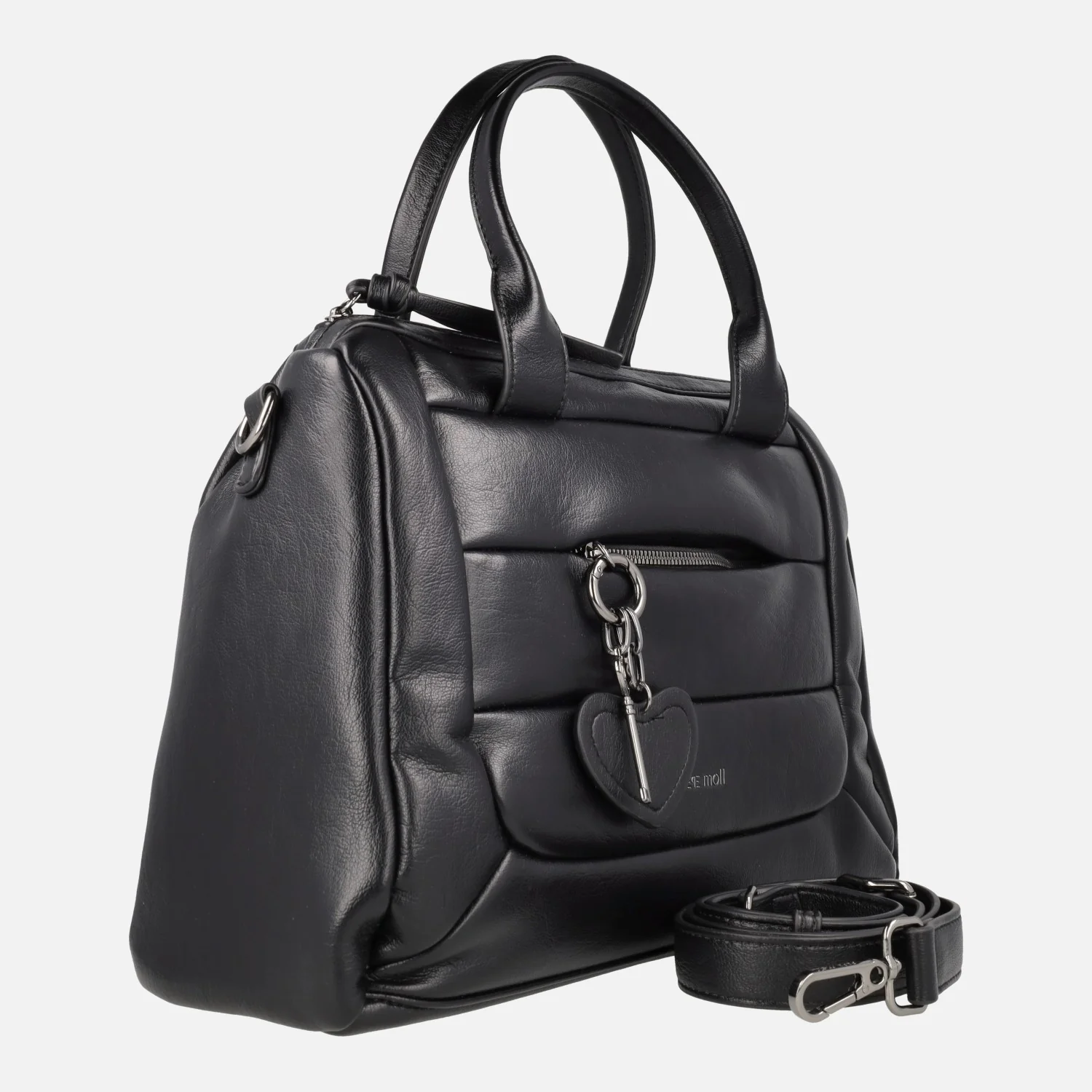 Bolsos estilo bowling con adorno de llave y corazón - Image 3