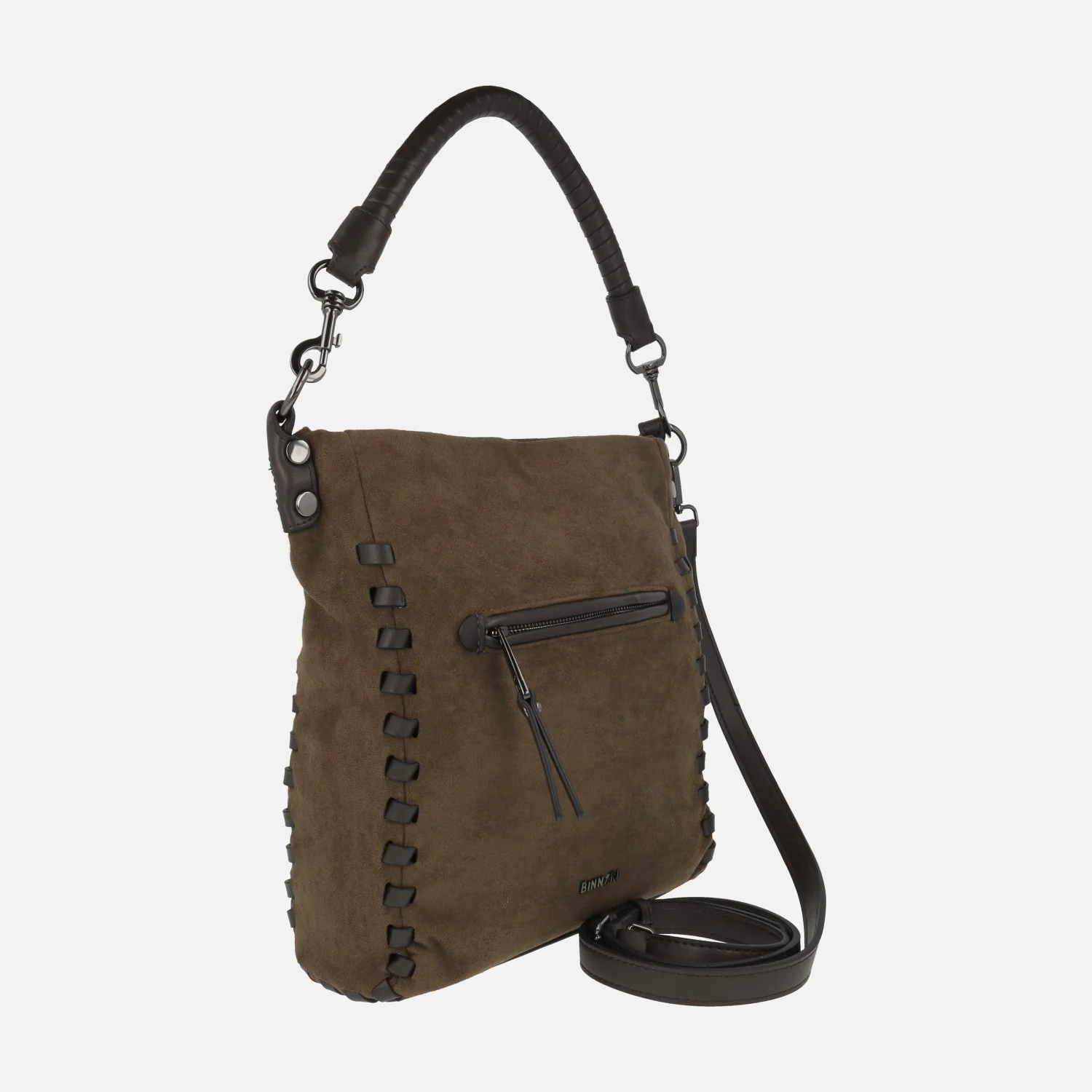 Bolsos Flavia en tejido efecto ante con detalle de pespuntes - Image 2