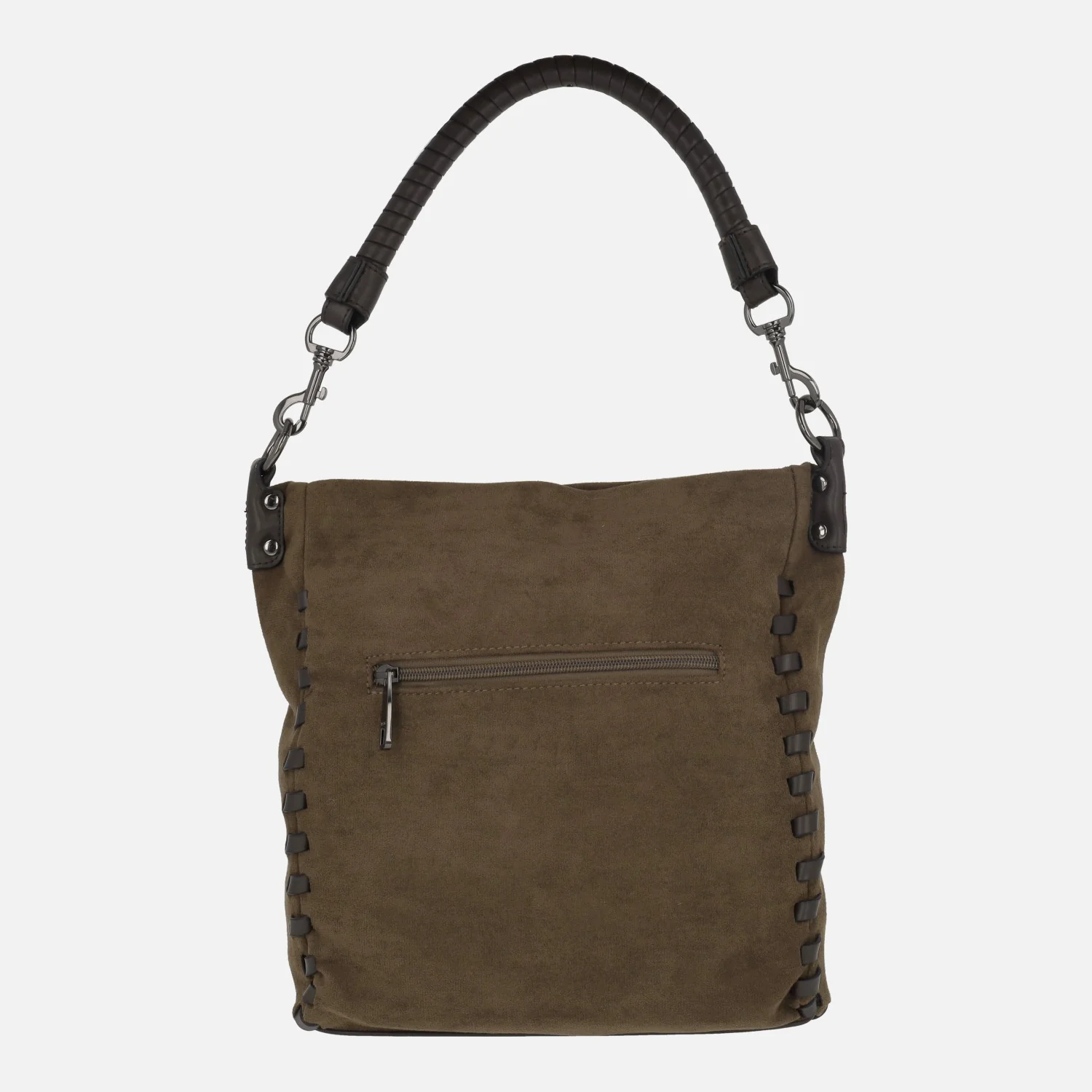 Bolsos Flavia en tejido efecto ante con detalle de pespuntes - Image 3