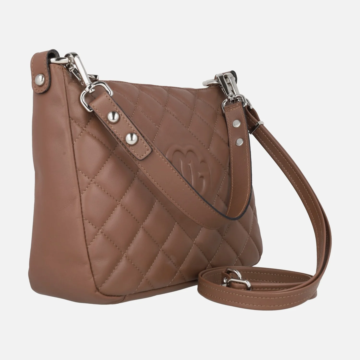 Bolsos guateados de piel con asa para hombro y bandolera - Image 2