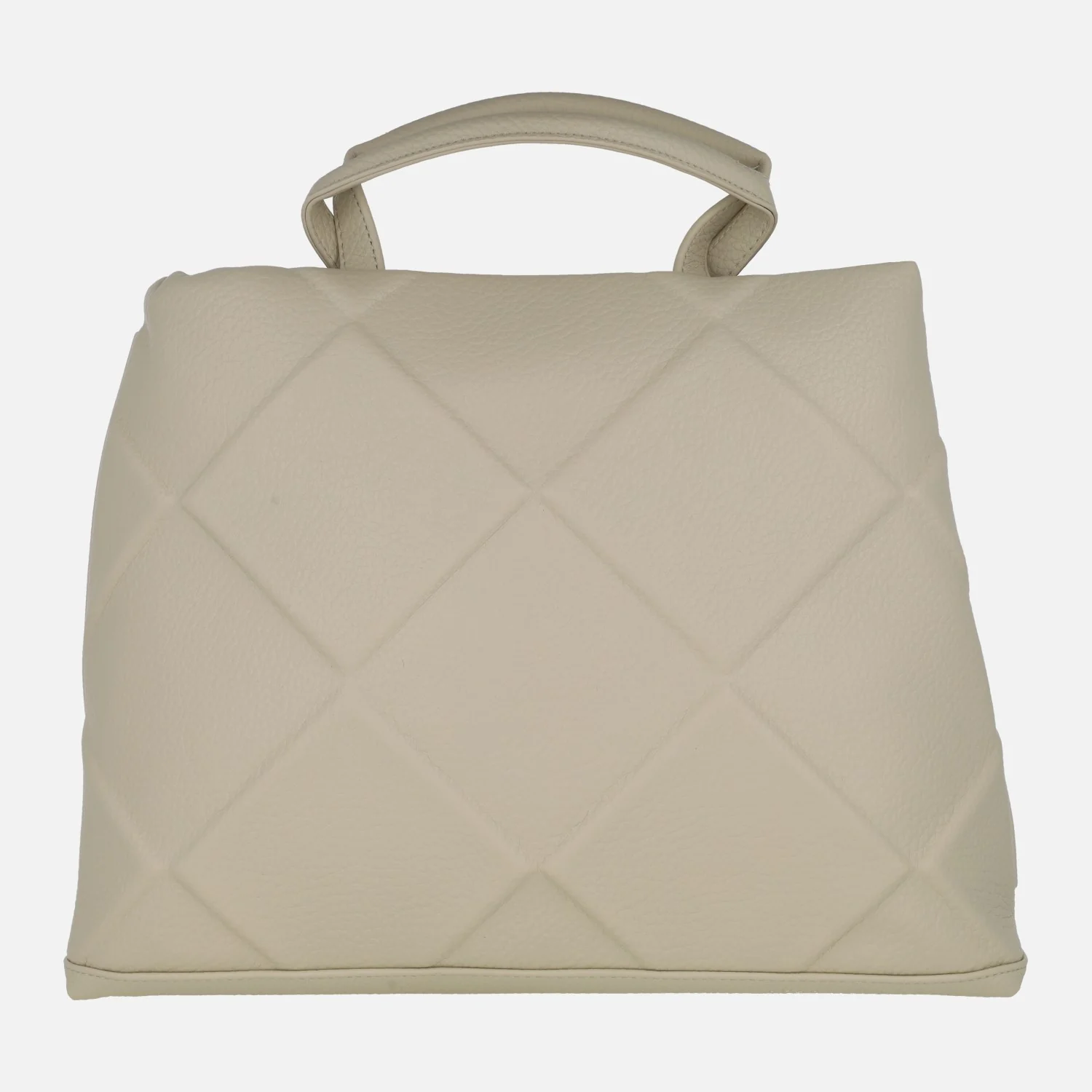 Bolsos multi posición beige con diseño acolchado de rombos - Image 3
