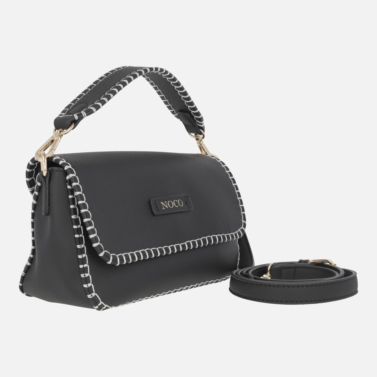 Bolsos multi posición con tapa y pespuntes - Image 5