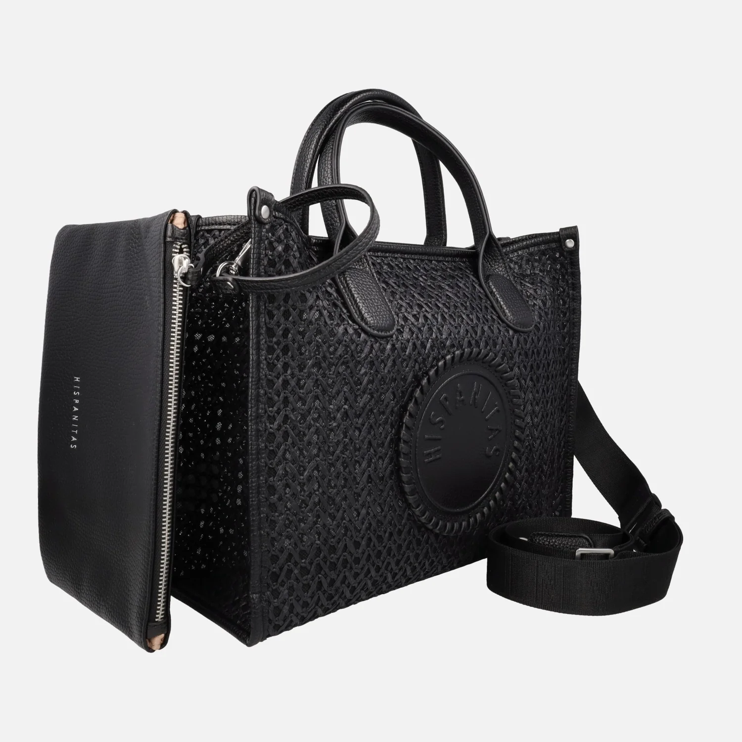 Bolsos trenzados estilo shopper con neceser interior - Image 2