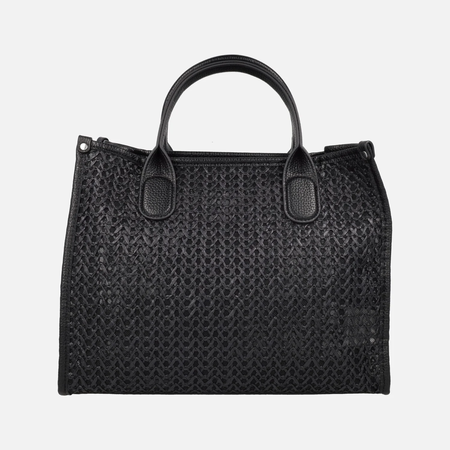 Bolsos trenzados estilo shopper con neceser interior - Image 3