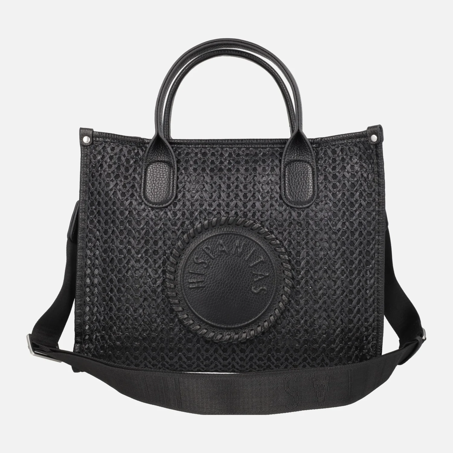 Bolsos trenzados estilo shopper con neceser interior - Image 4