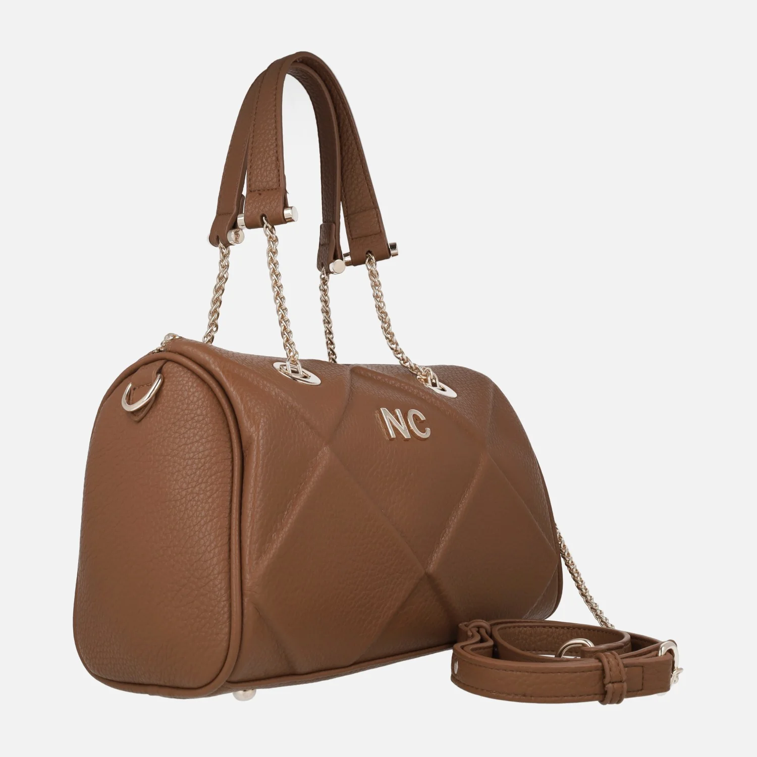 Bolsos Noco con diseño acolchado de rombos estilo bowling - Image 4