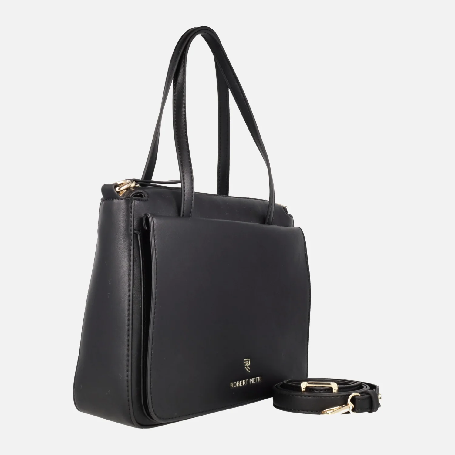 Bolsos para hombro en color negro Mercurio con asa bandolera - Image 3