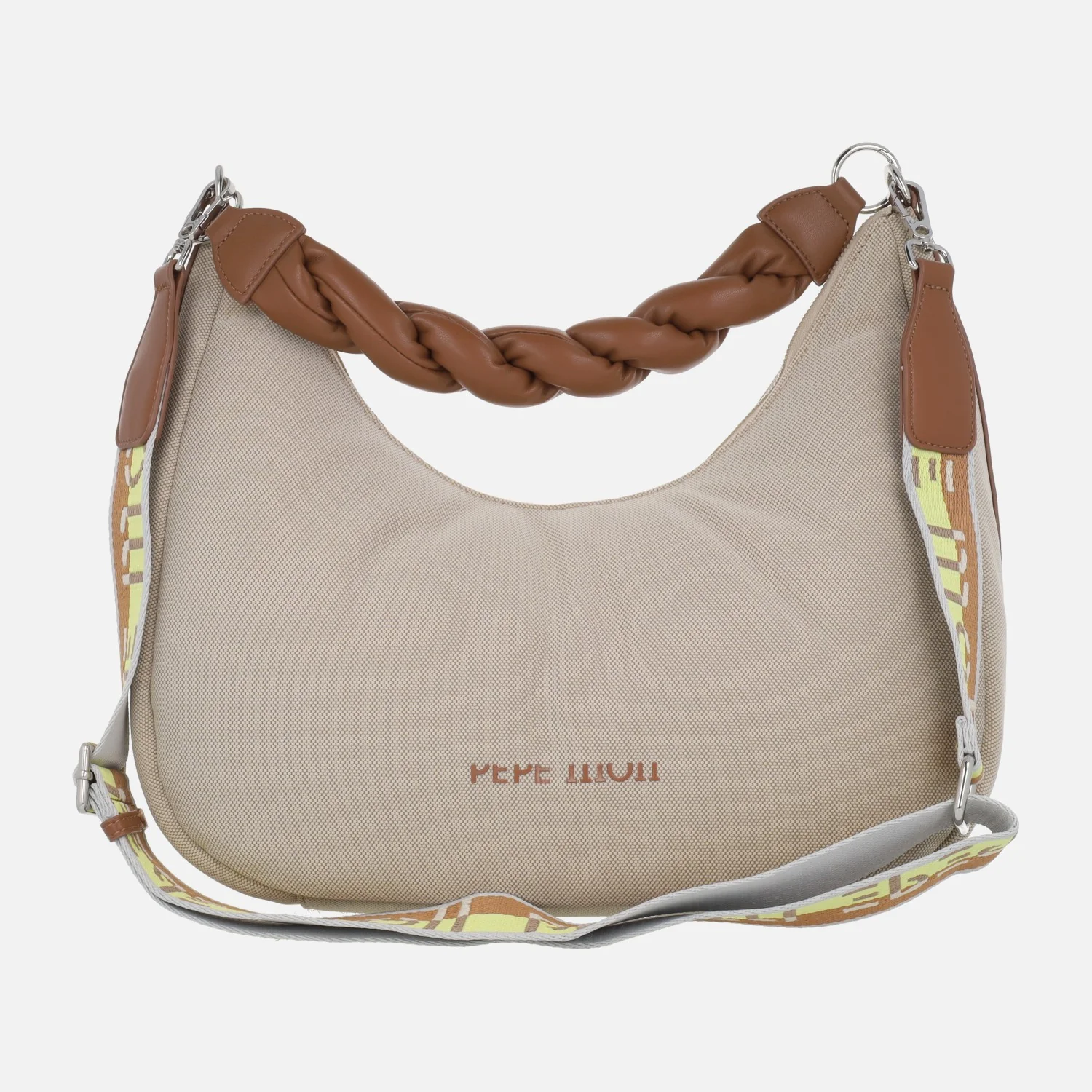 Bolsos para hombro en tejido con asa trenzada y bandolera - Image 2