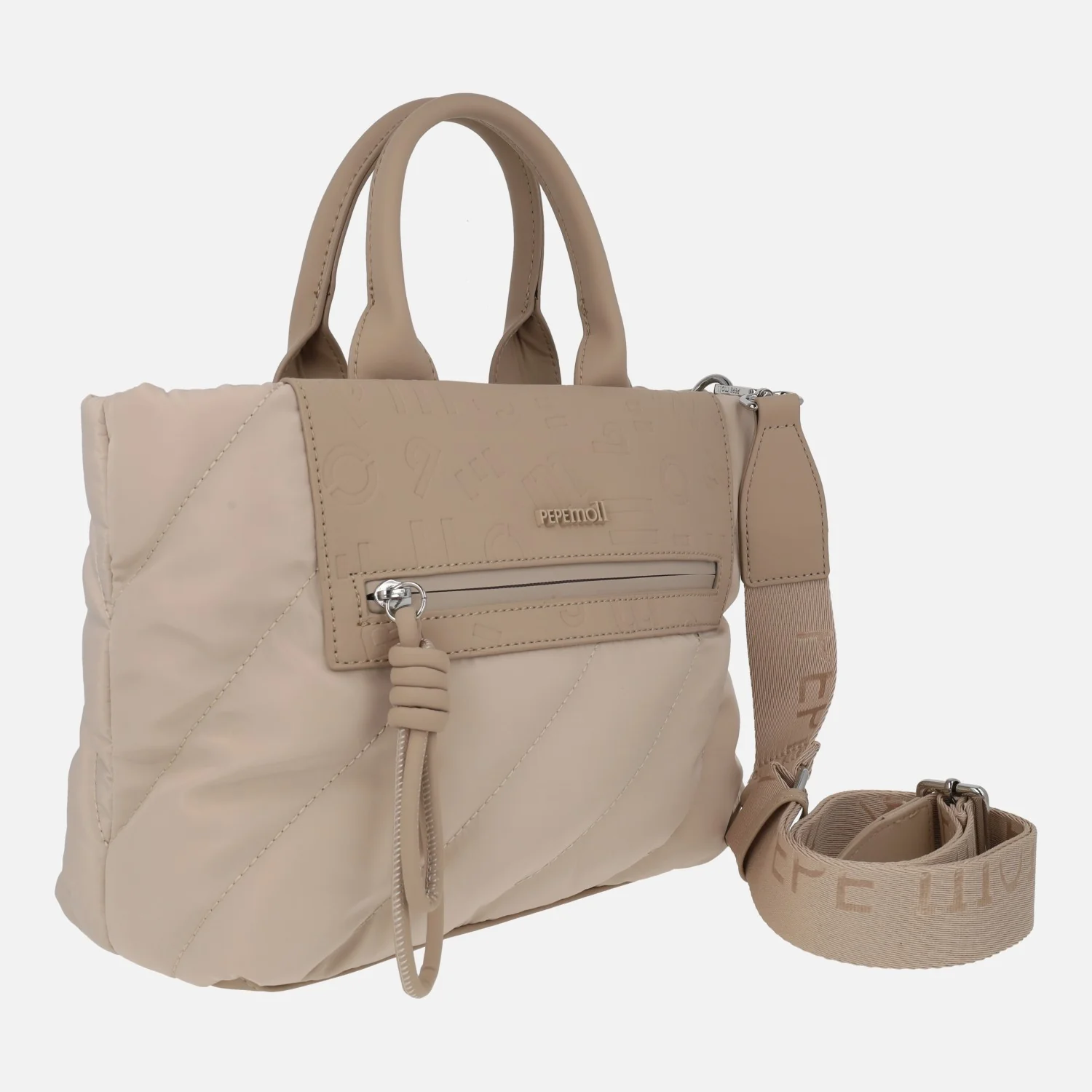 Bolsos Pepe moll en tejido acolchado con asas de mano y bandolera - Image 2