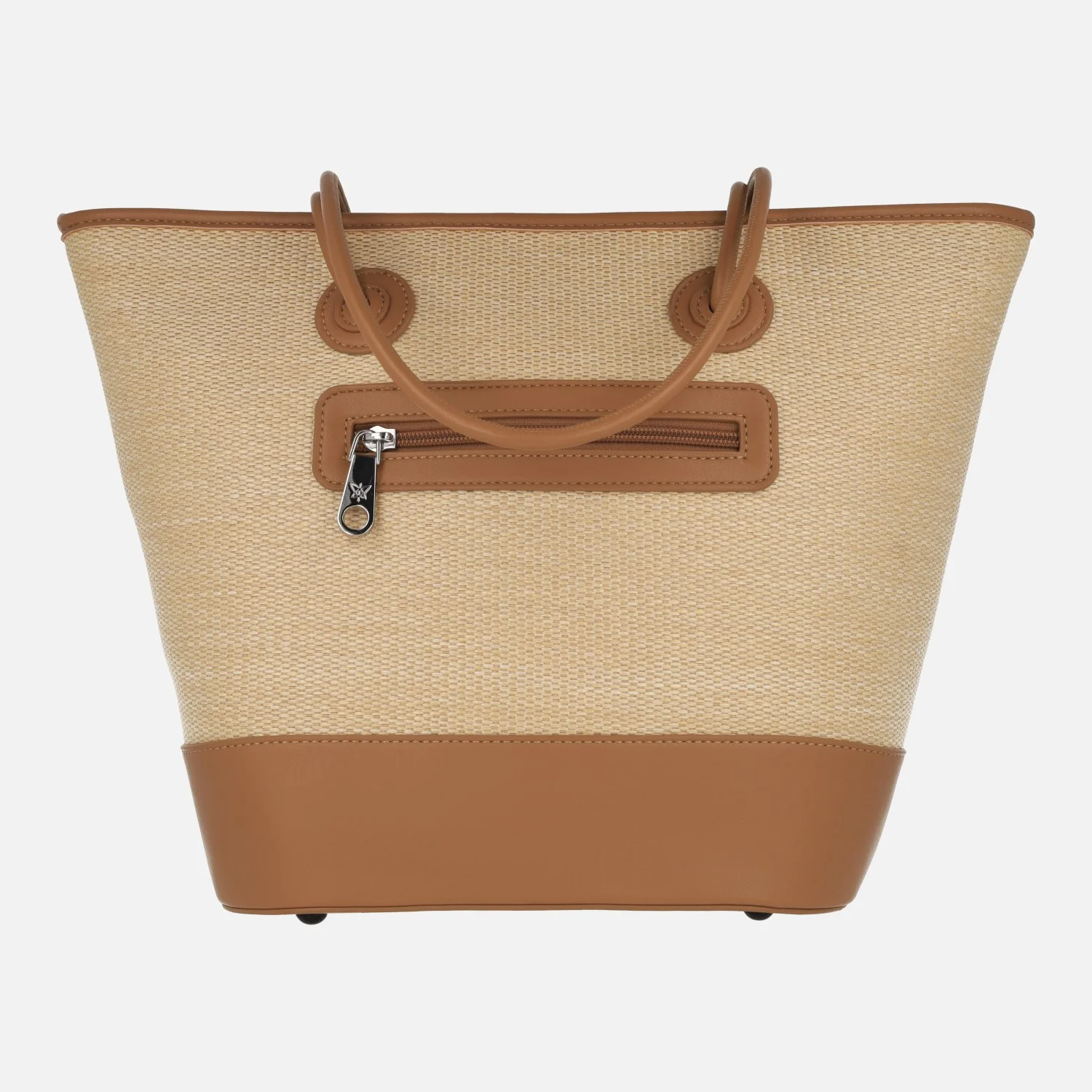 Bolsos Pepe moll estilo capazo en combinado rafia con adorno de cuerdas - Image 3