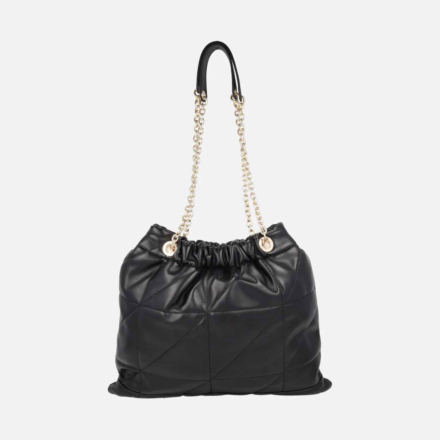 Bolsos tipo saco en acolchado negro con cadena - Image 5