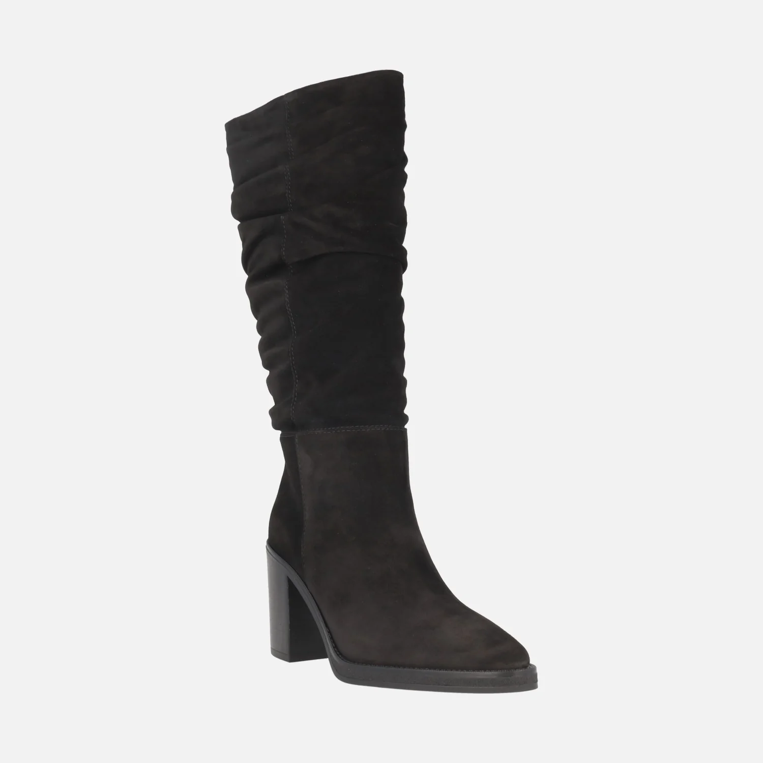 Botas altas con caña arrugada en piel serraje Alpe Camden - Image 2