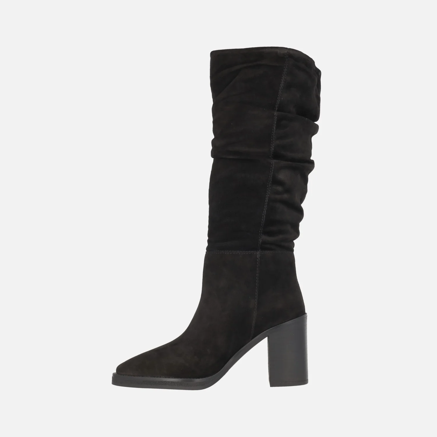 Botas altas con caña arrugada en piel serraje Alpe Camden - Image 4