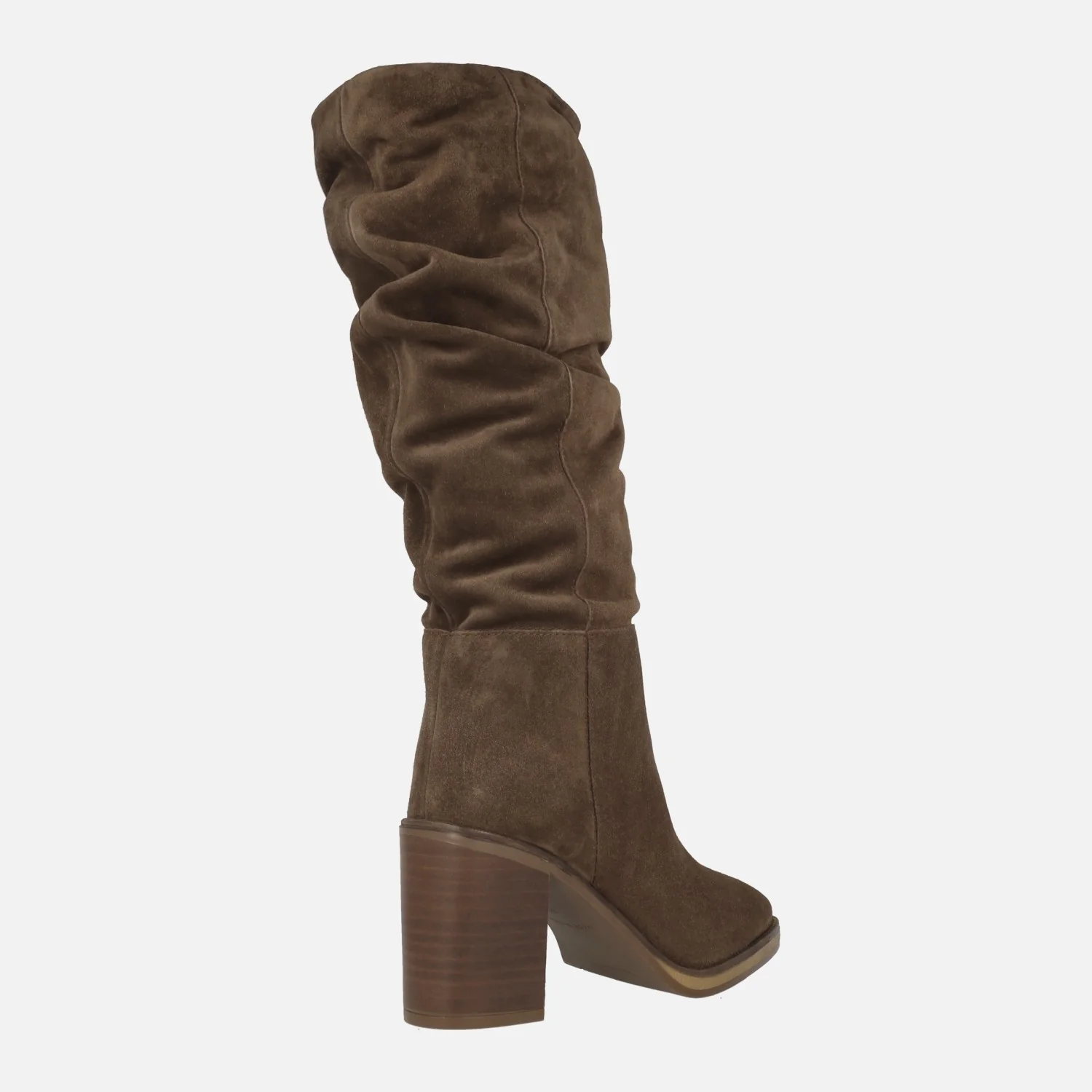 Botas altas con caña arrugada en piel serraje Alpe Camden - Image 9