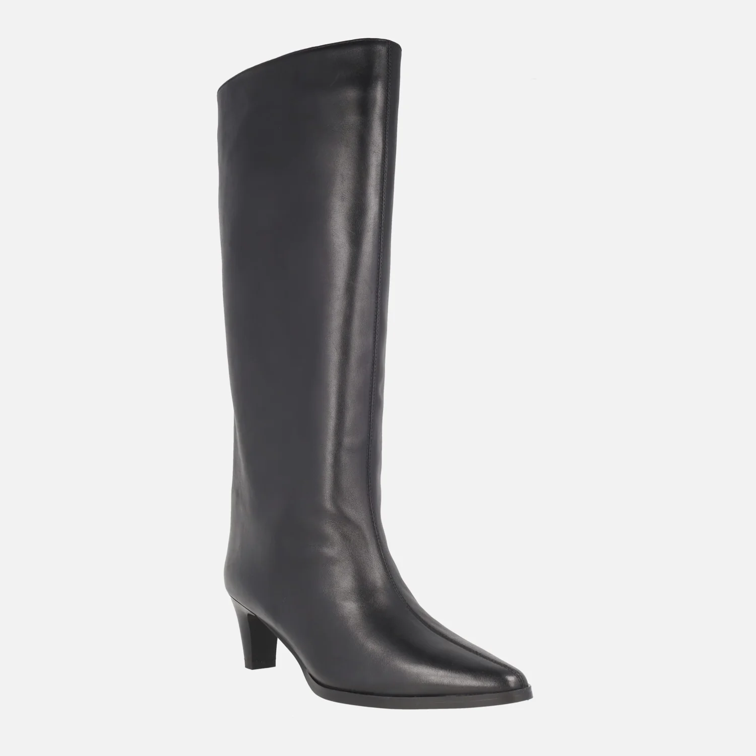 Botas altas de piel Wilma con tacones kitten - Image 2
