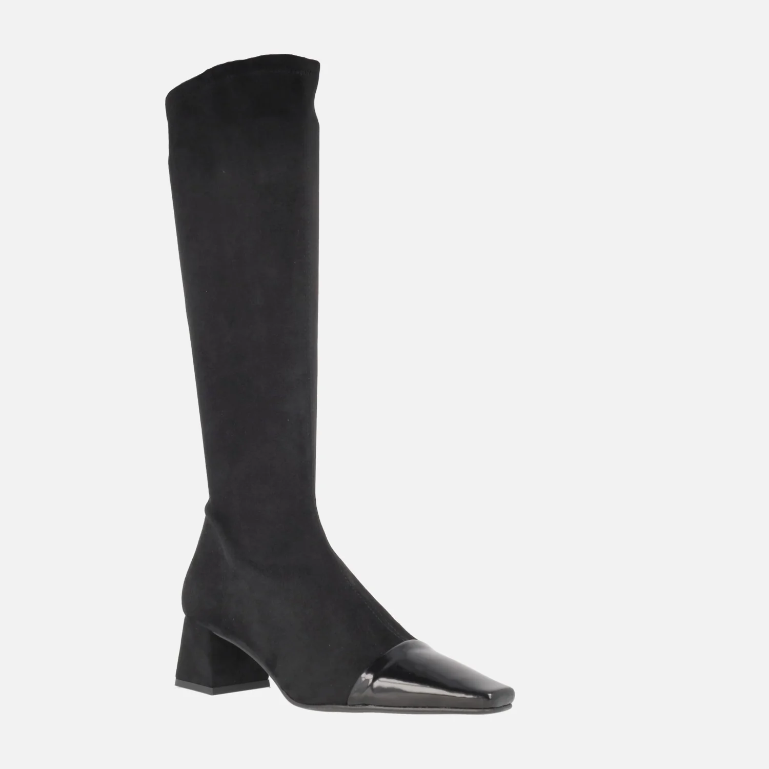 Botas altas de tejido elástico Water repellent con puntera afilada Laura - Image 2