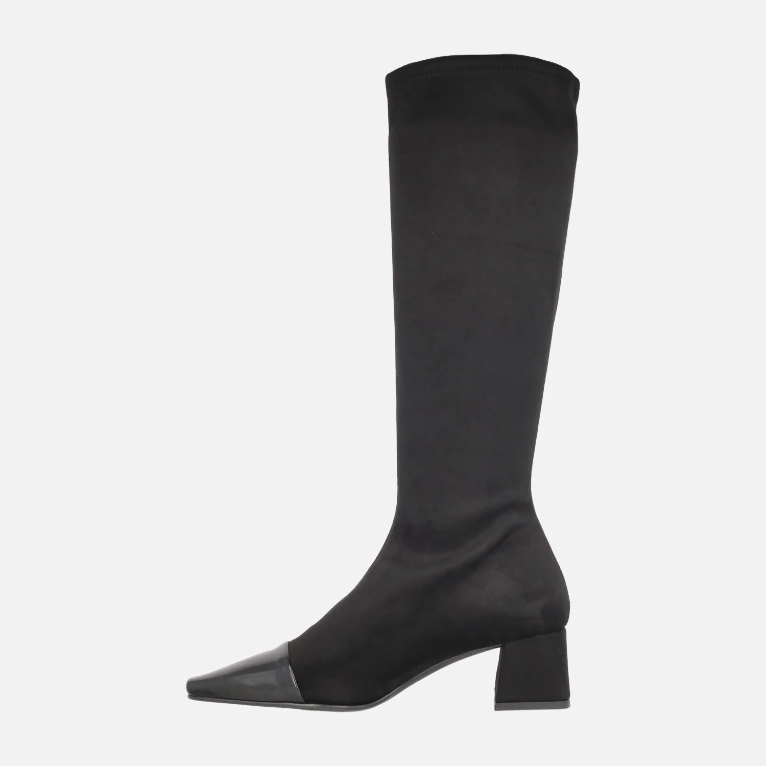 Botas altas de tejido elástico Water repellent con puntera afilada Laura - Image 3