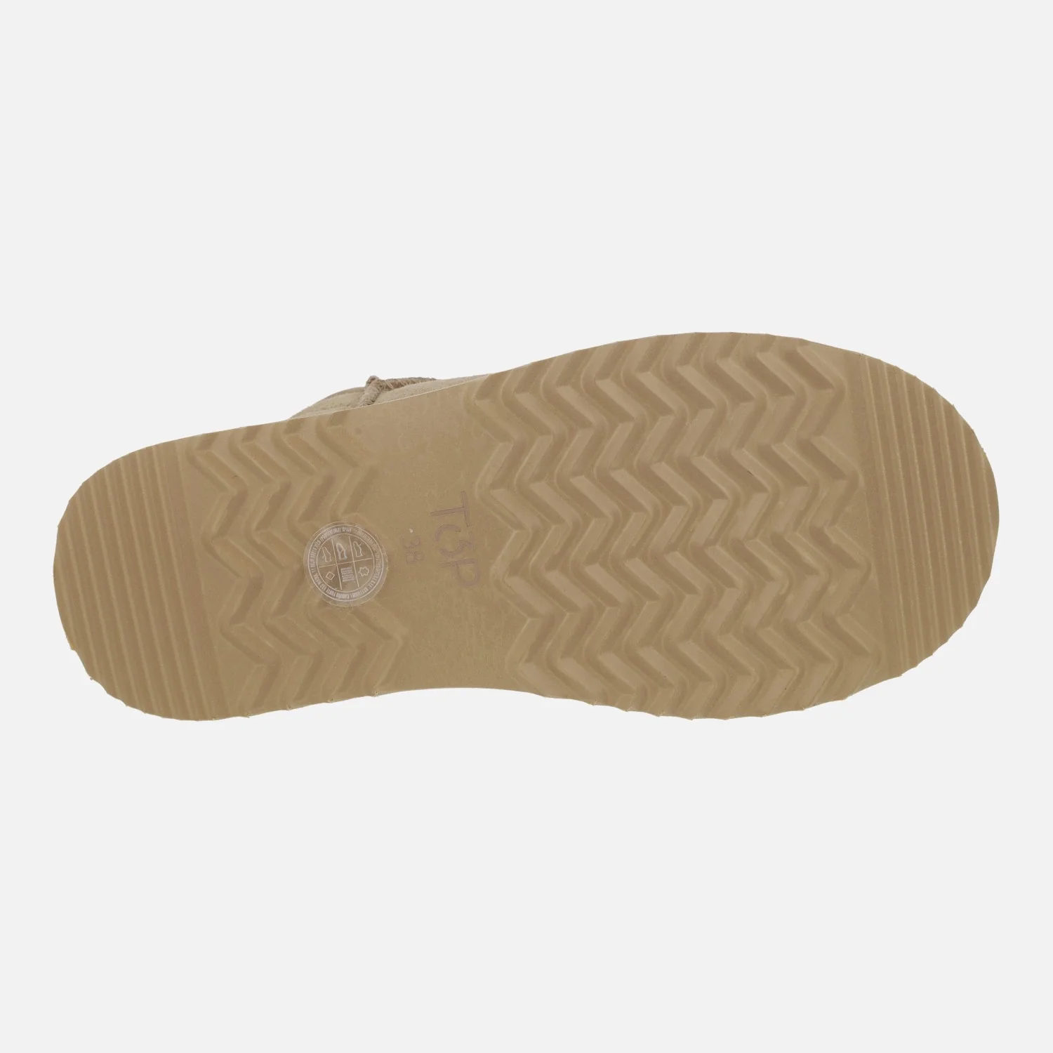 Botas australianas Melide en serraje beige con plataforma - Image 6