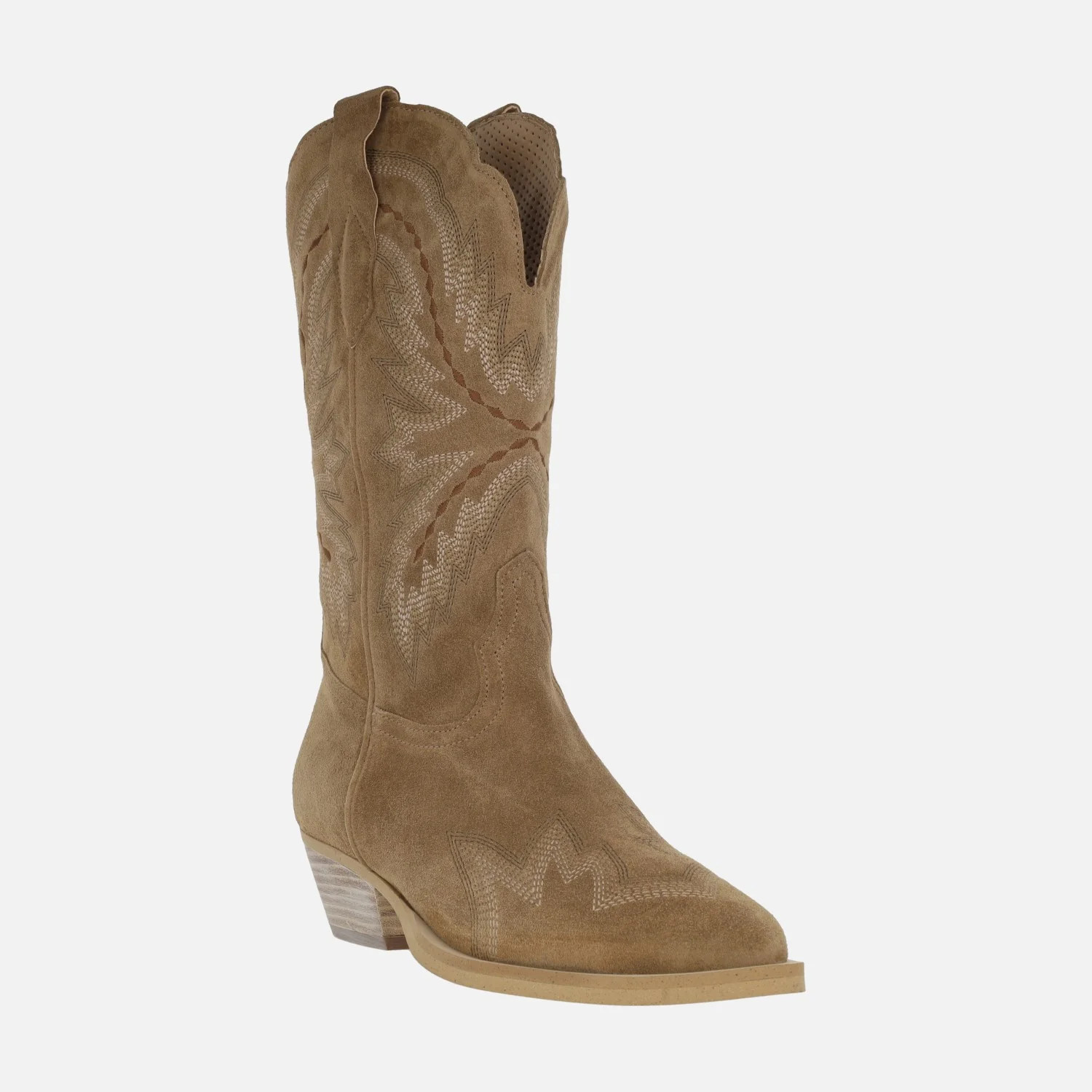 Botas cowboy línea Western de Alpe en serraje cuero - Image 2