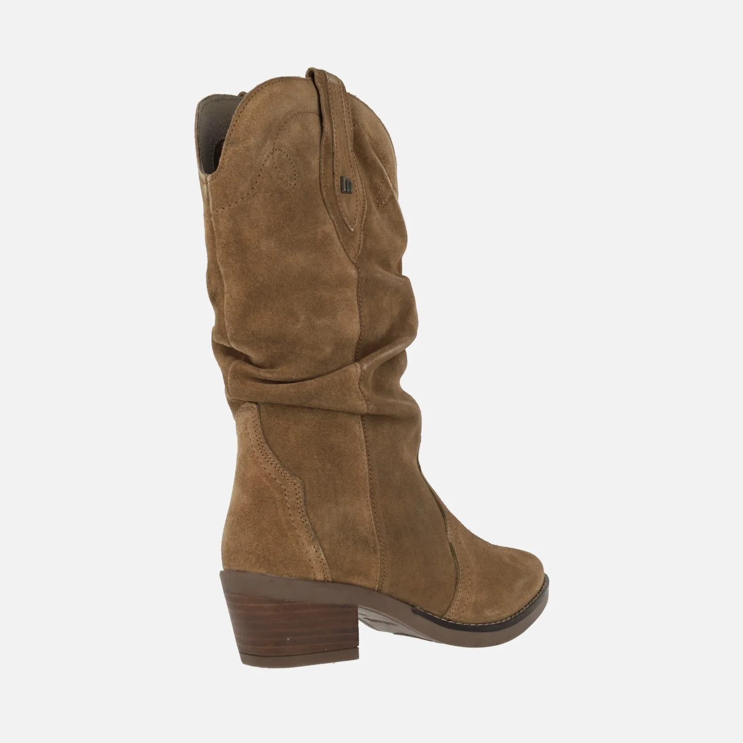 Botas cowboy Teo de piel con caña arrugada - Image 3