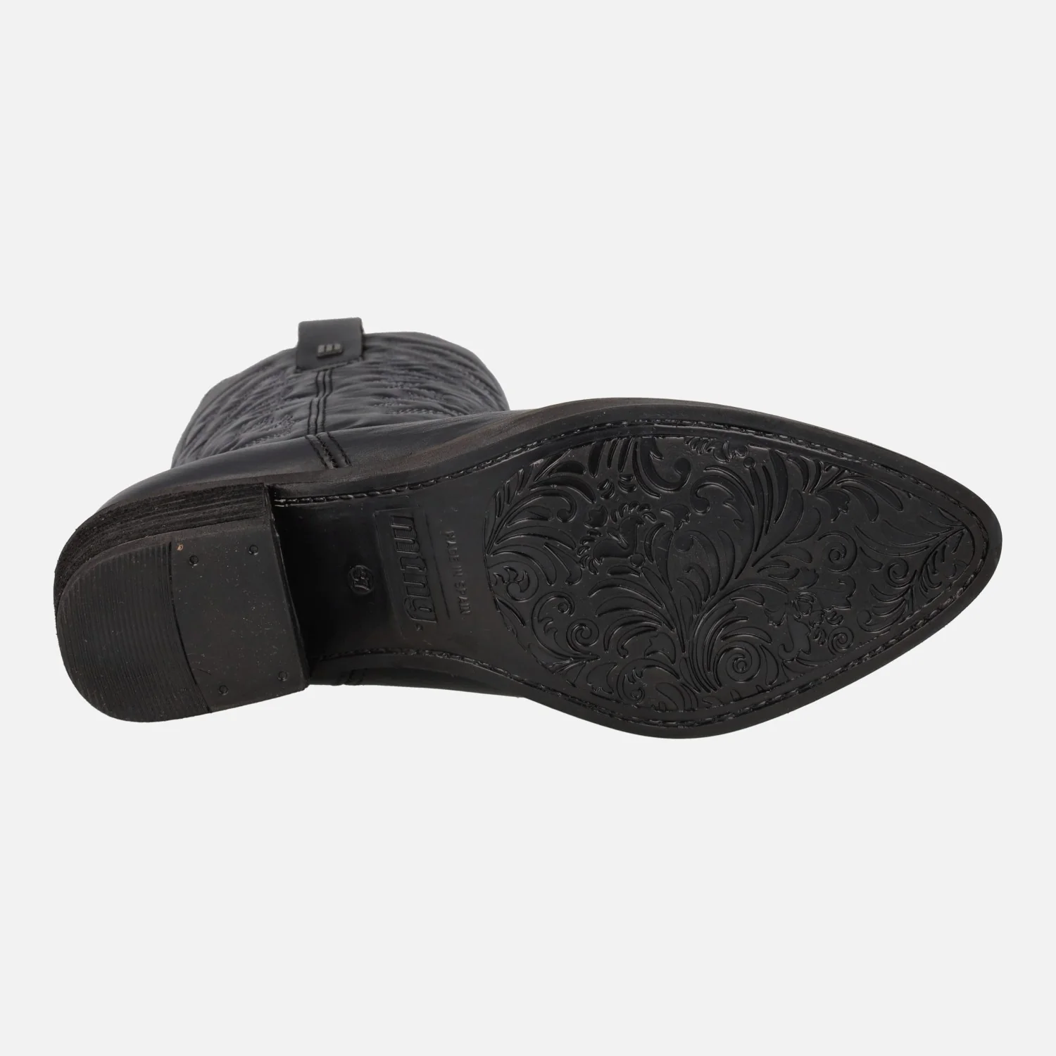 Botas cowboy Teo de piel con bordados - Image 10