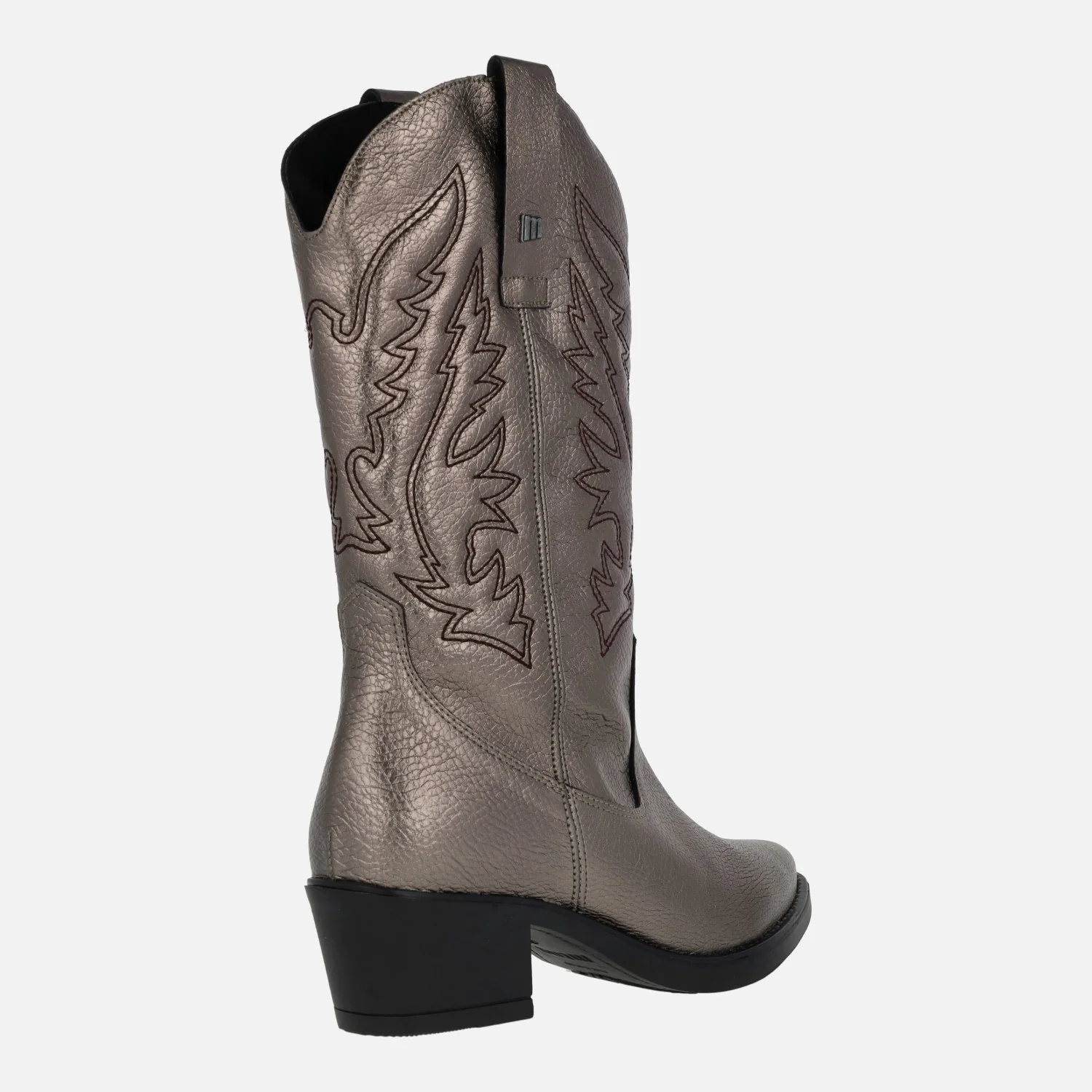 Botas cowboy Teo de piel con bordados - Image 4