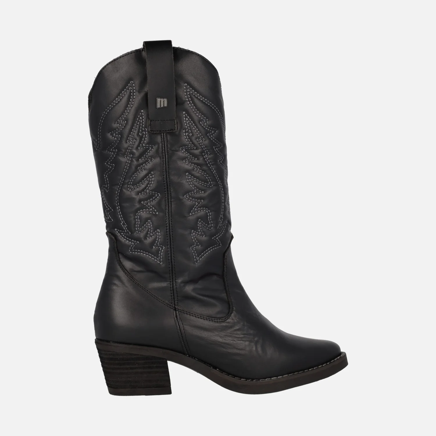 Botas cowboy Teo de piel con bordados - Image 6