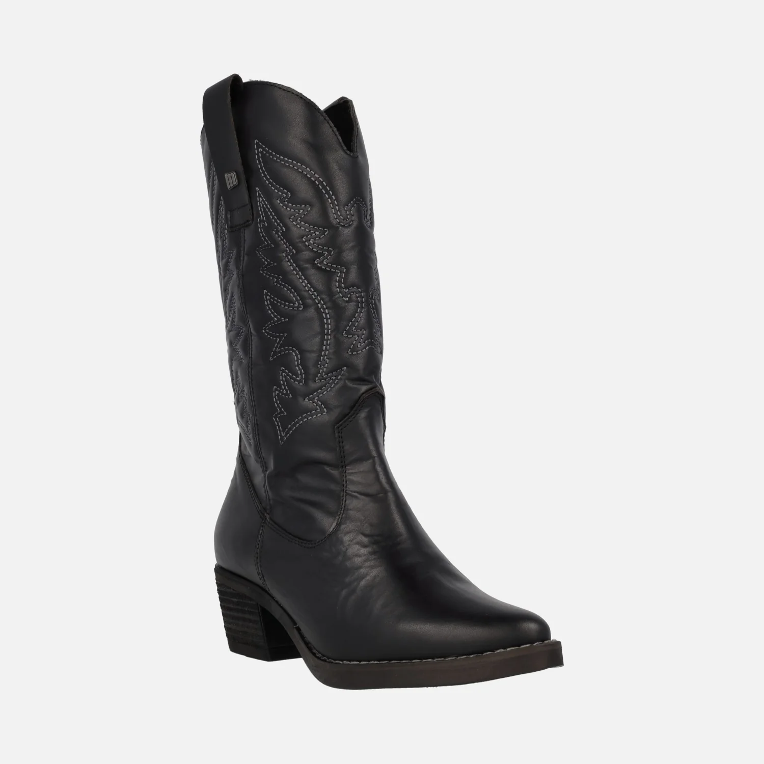 Botas cowboy Teo de piel con bordados - Image 7