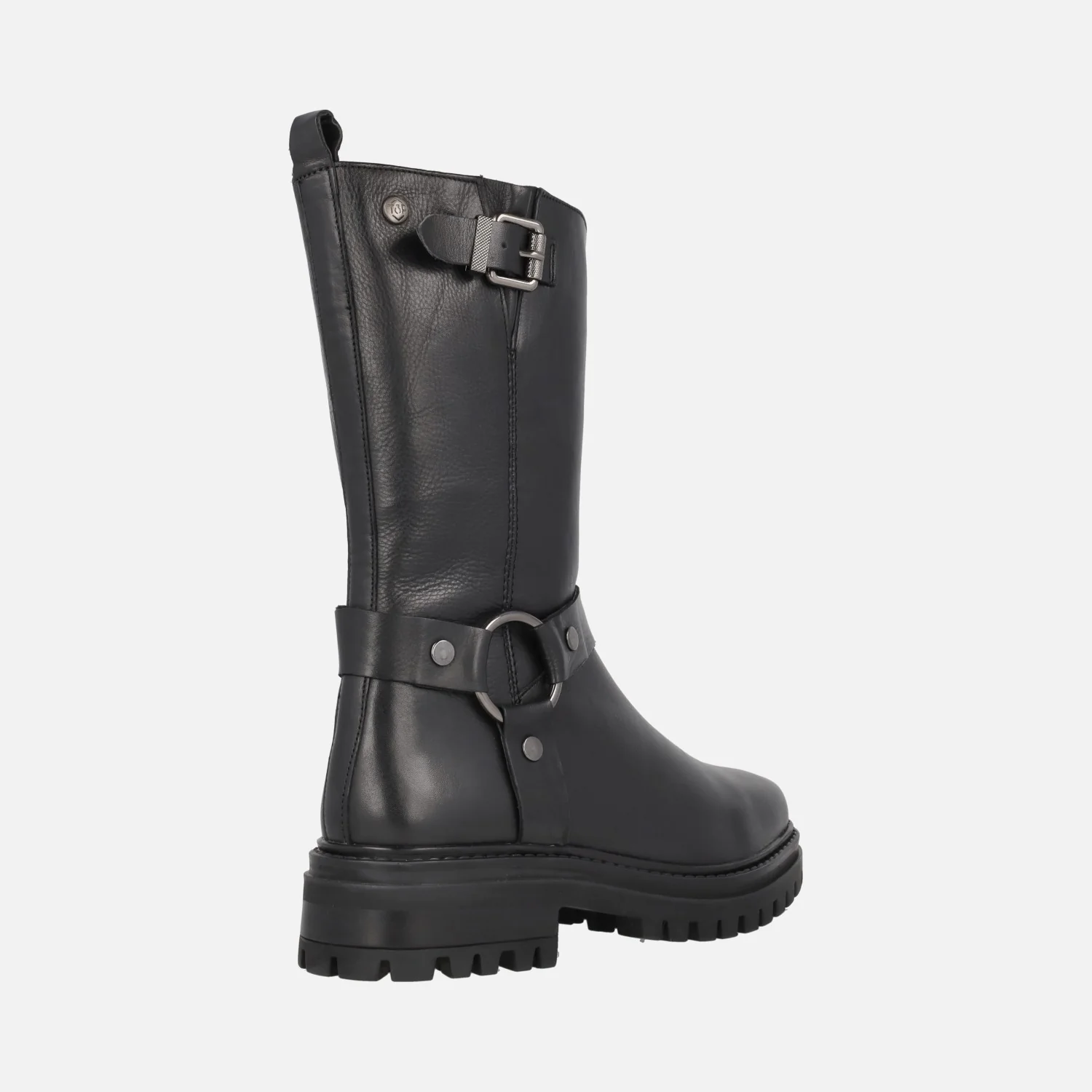 Botas de estilo motero en piel negra de Top3 - Image 4