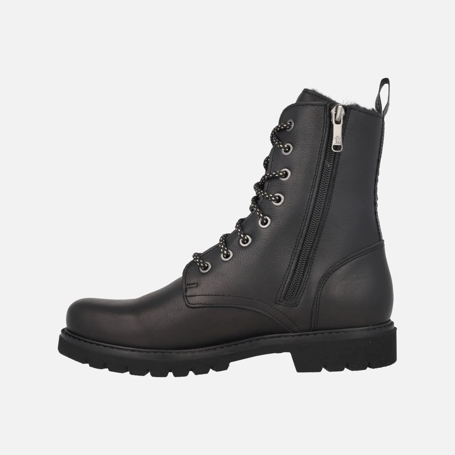 Botas de piel con cordones y forro de pelo Frisia - Image 4