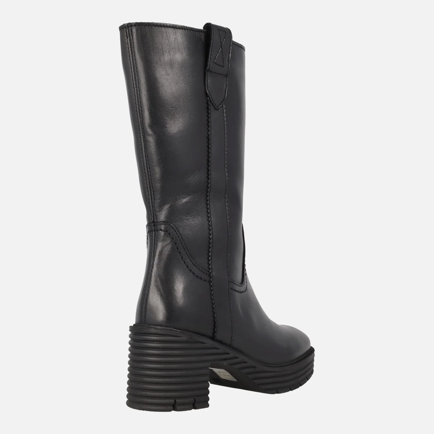 Botas de piel Debora con tacón ancho y plataforma - Image 9