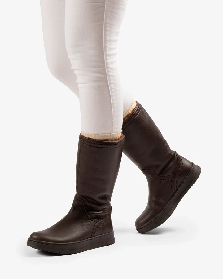 Botas de piel Gisell con forro de pelo - Image 9