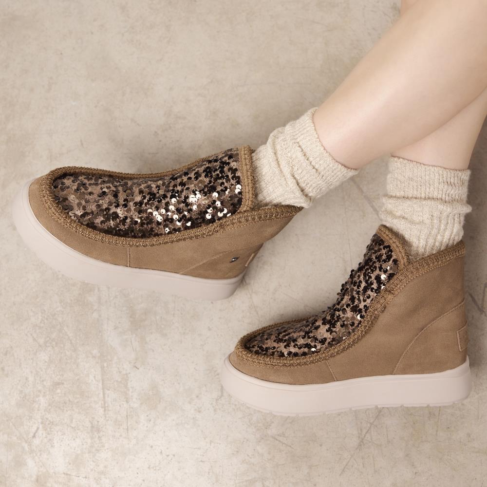 Botas de serraje y lentejuelas Stark con forro de pelo - Image 2
