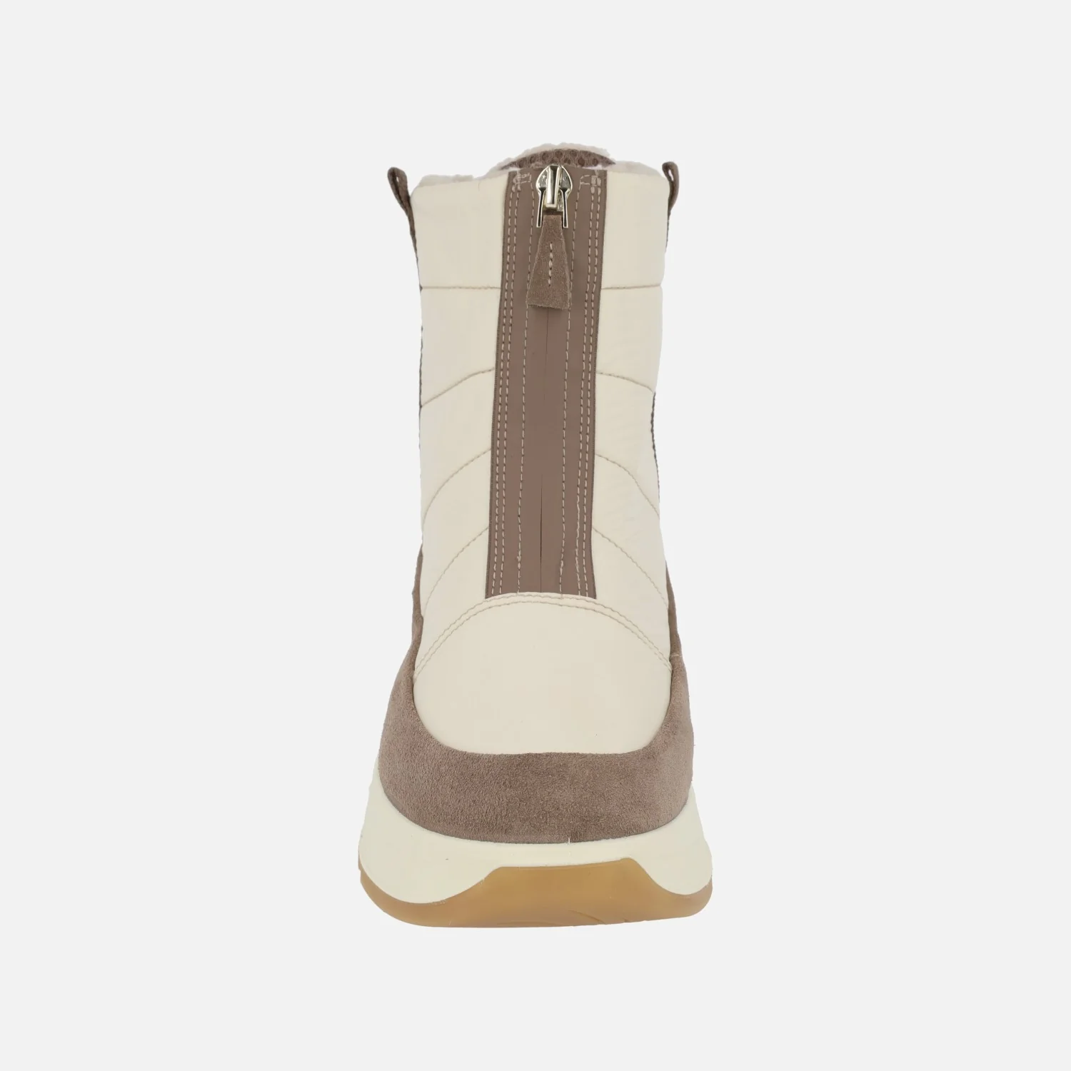 Botas en serraje y tejido acolchado con cremallera y membrana Gore tex - Image 5