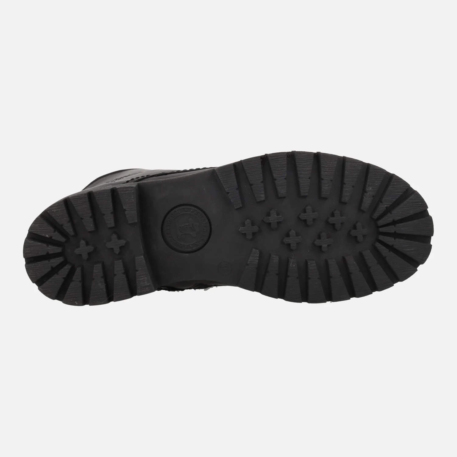 Botas negras de cordones Panama Fara en piel con forro de pelo - Image 5