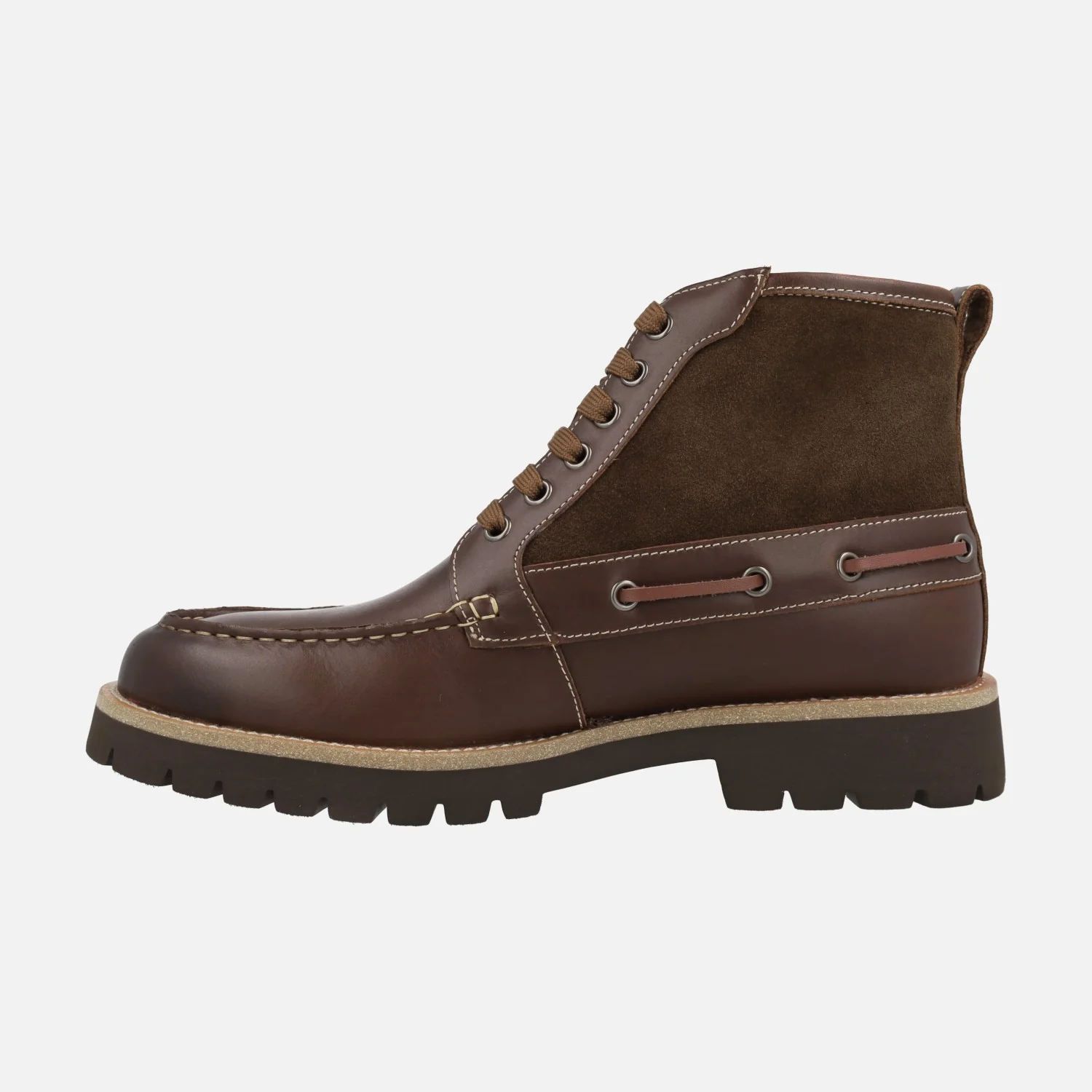 Botas para hombre de estilo naútico Astral en combinado marrón - Image 3