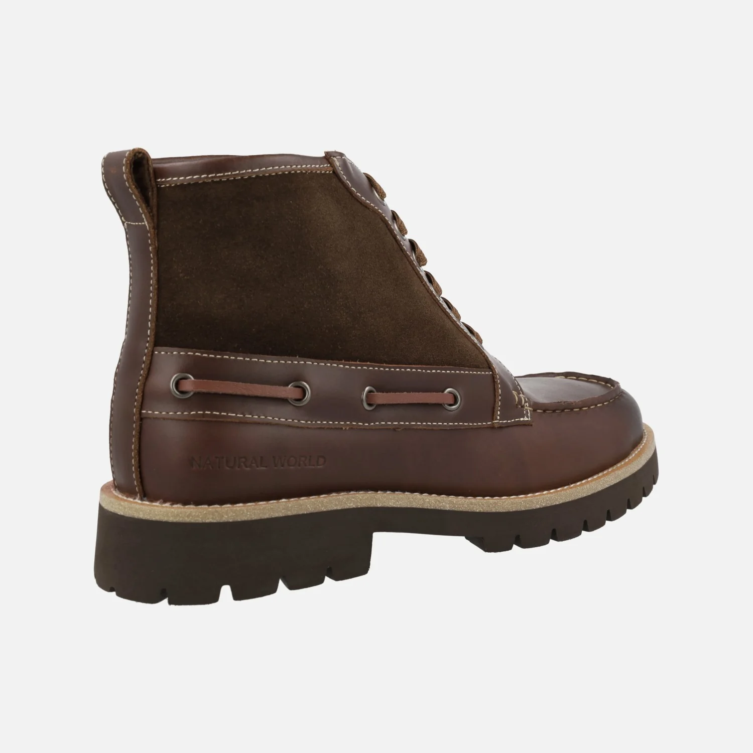 Botas para hombre de estilo naútico Astral en combinado marrón - Image 4