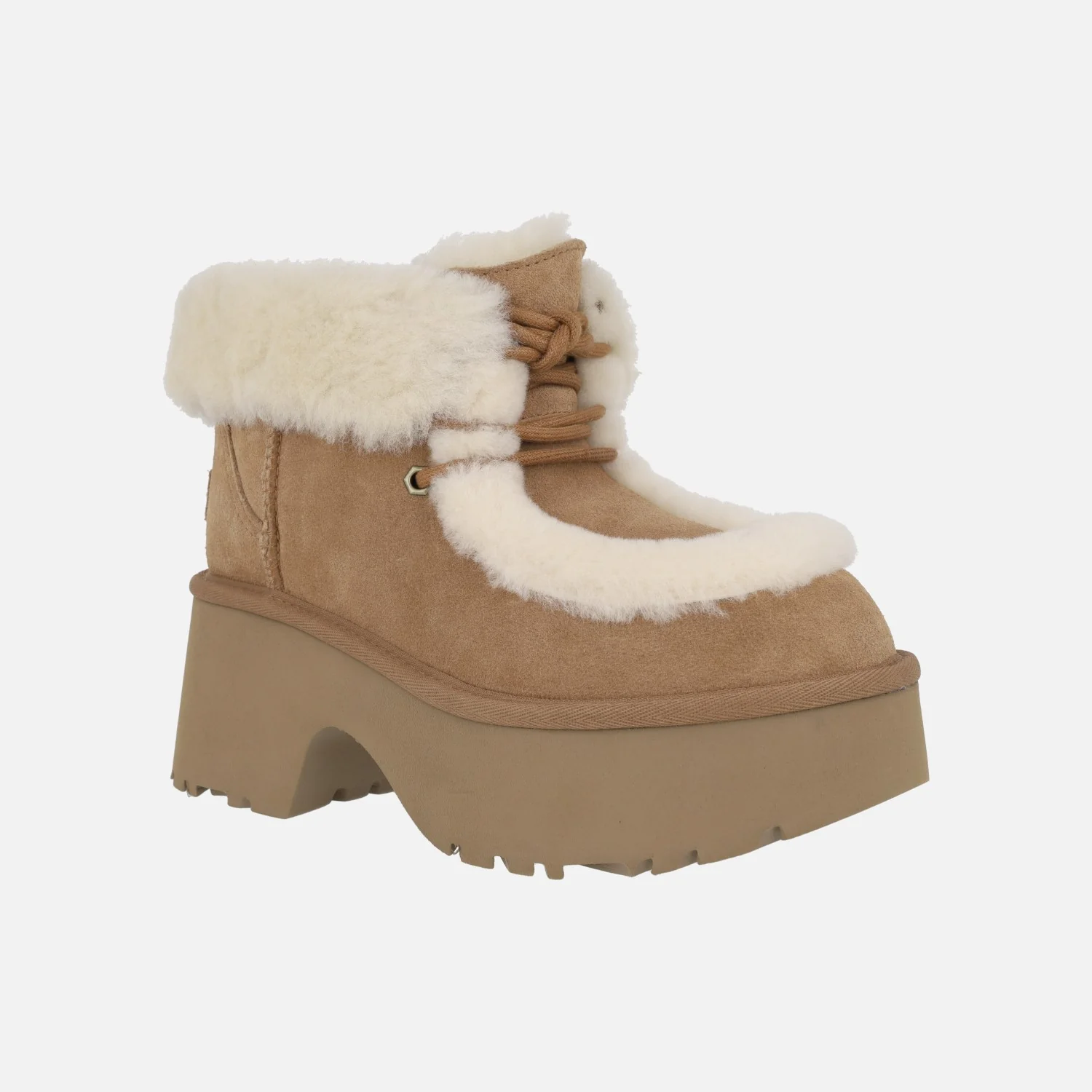 Botas Ugg Esmee Lace up con cordones y cuello de pelo - Image 2