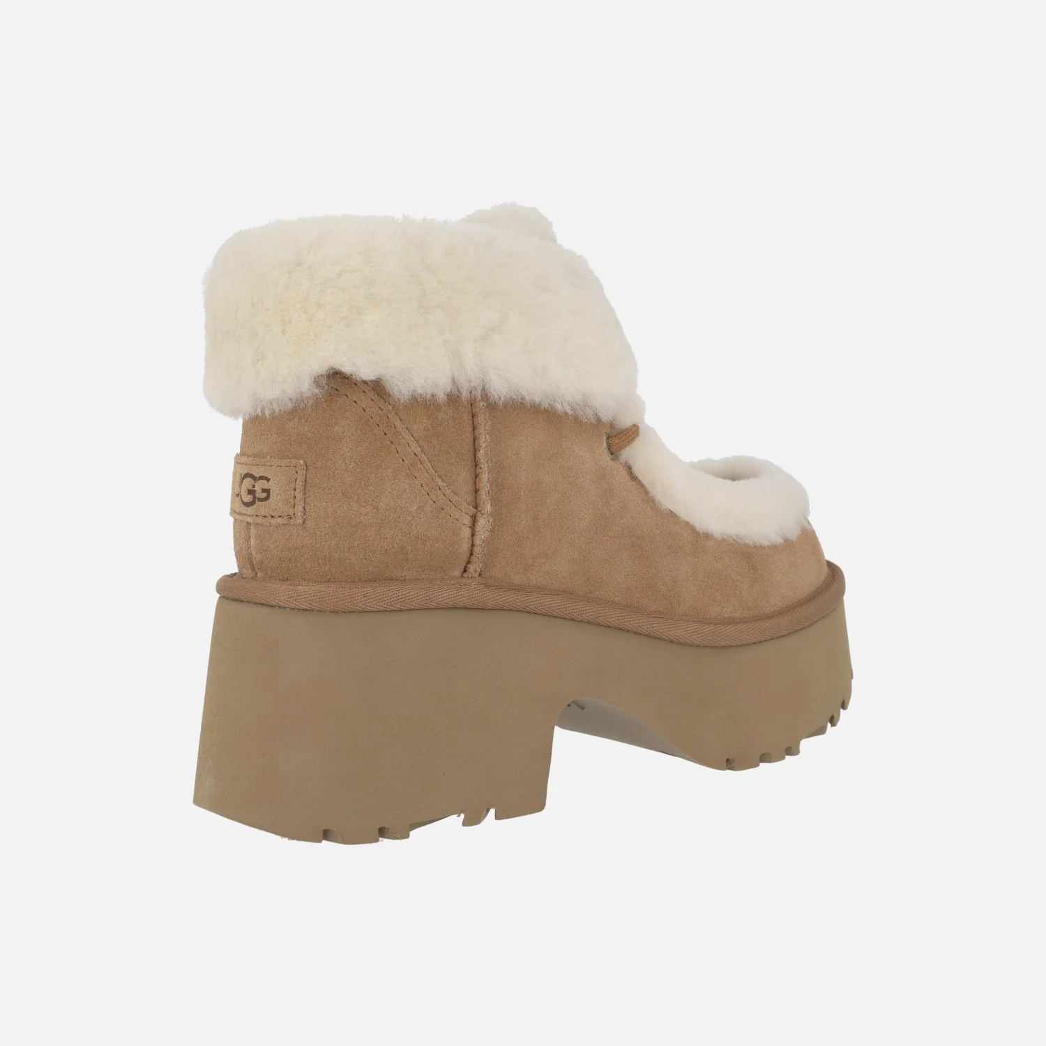 Botas Ugg Esmee Lace up con cordones y cuello de pelo - Image 4