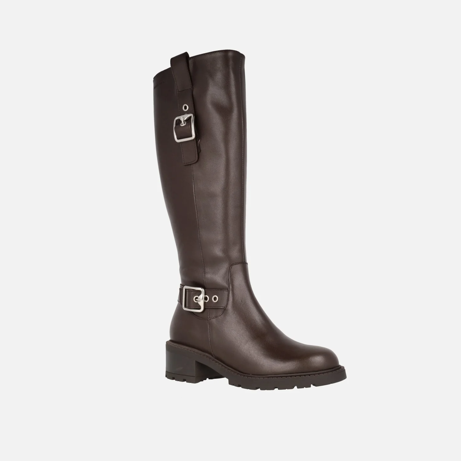 Botas Wonders en piel con caña alta y hebillas - Image 3