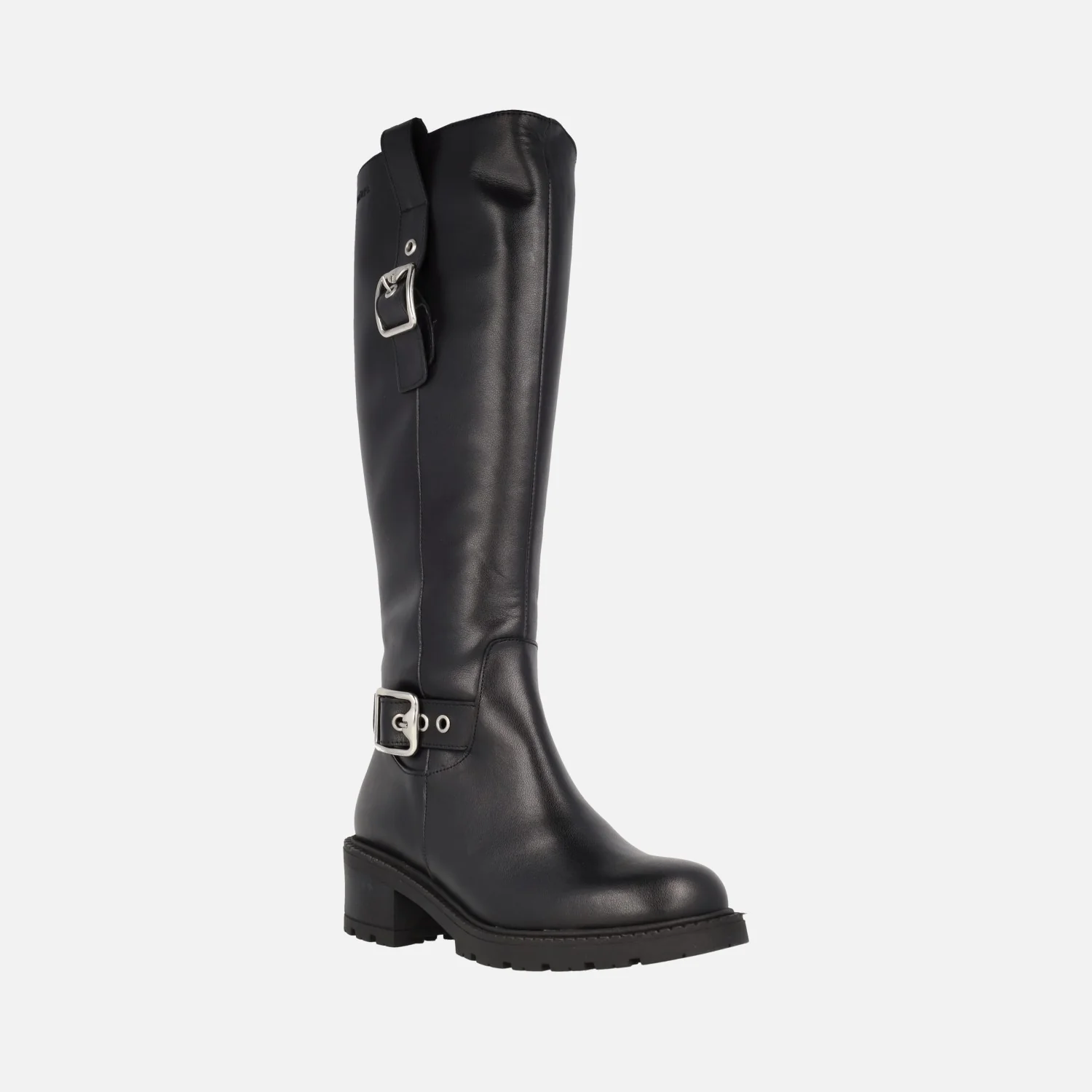 Botas Wonders en piel con caña alta y hebillas - Image 7