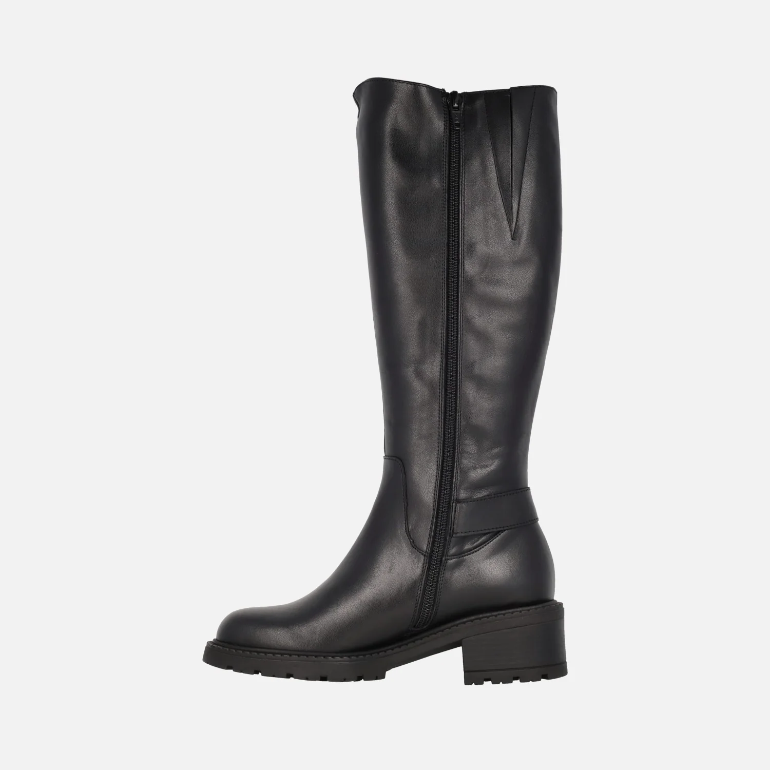 Botas Wonders en piel con caña alta y hebillas - Image 9