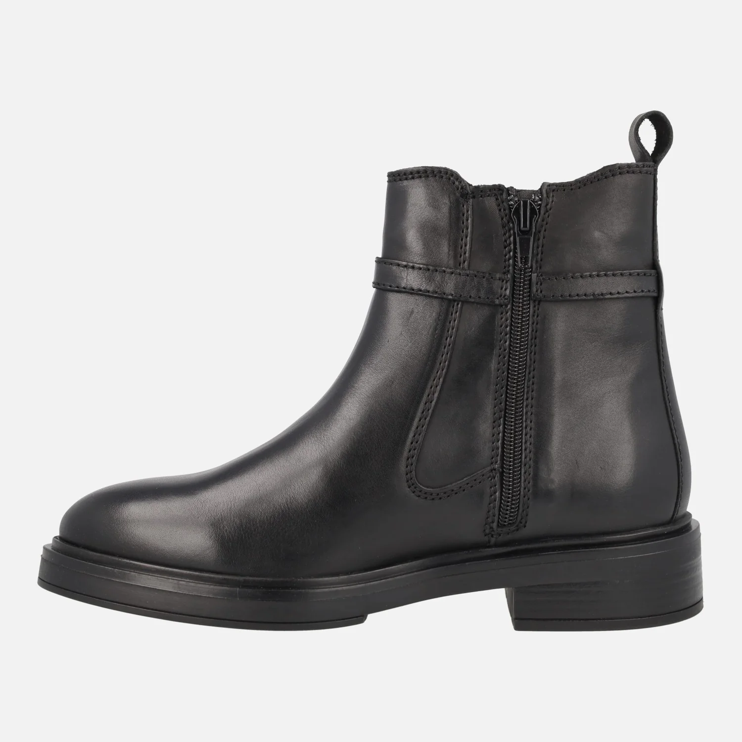 Botines Arabia en piel negra con adorno metálico - Image 4