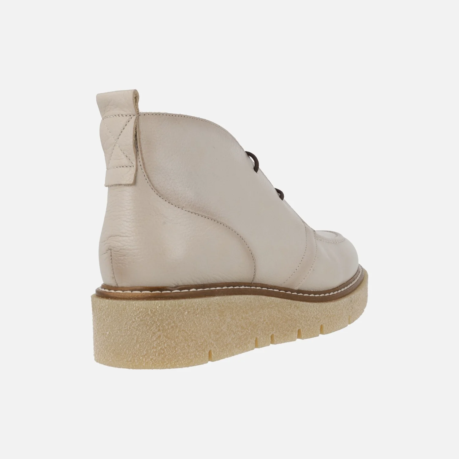 Botines bajos de piel con cordones y plataforma - Image 4