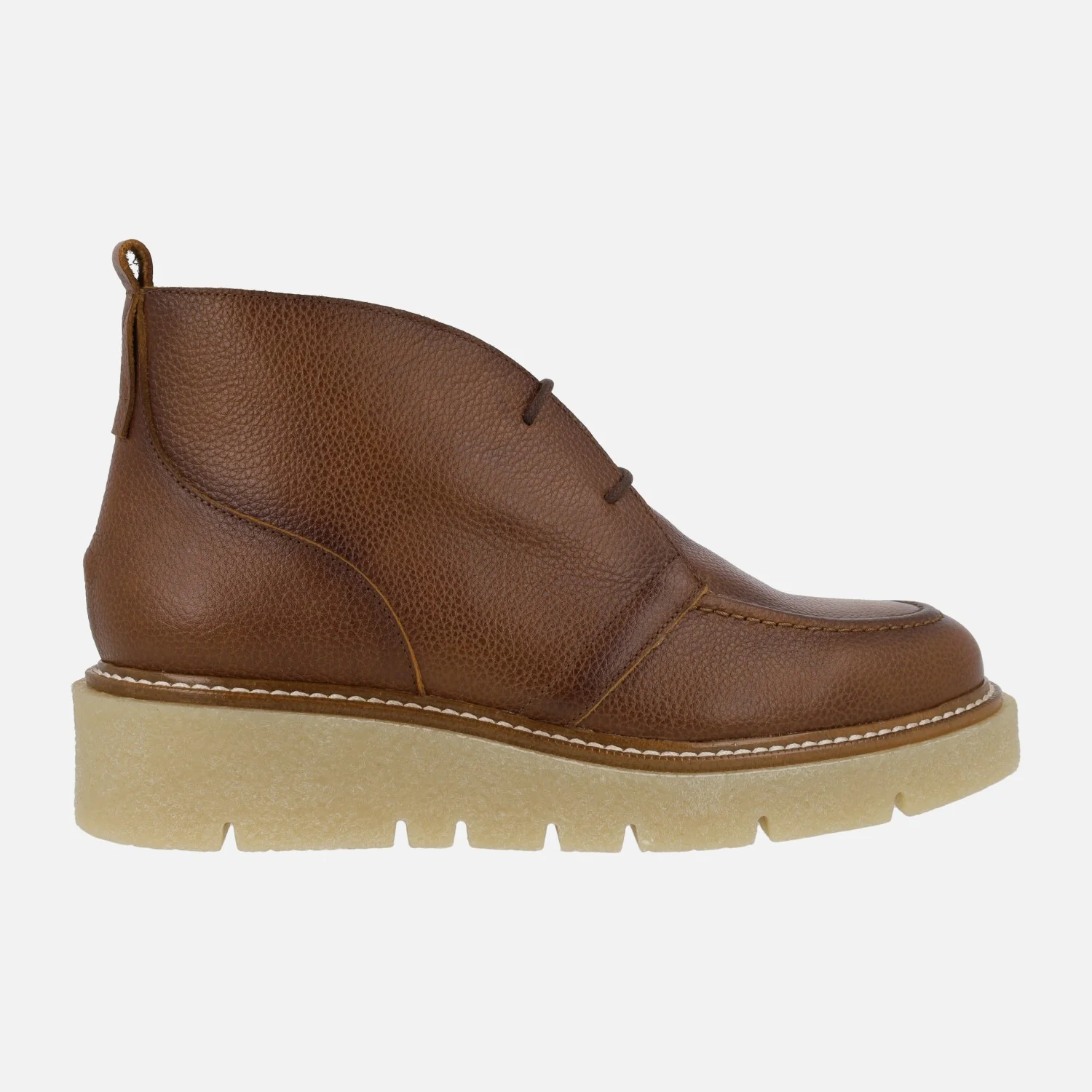 Botines bajos de piel con cordones y plataforma - Image 6