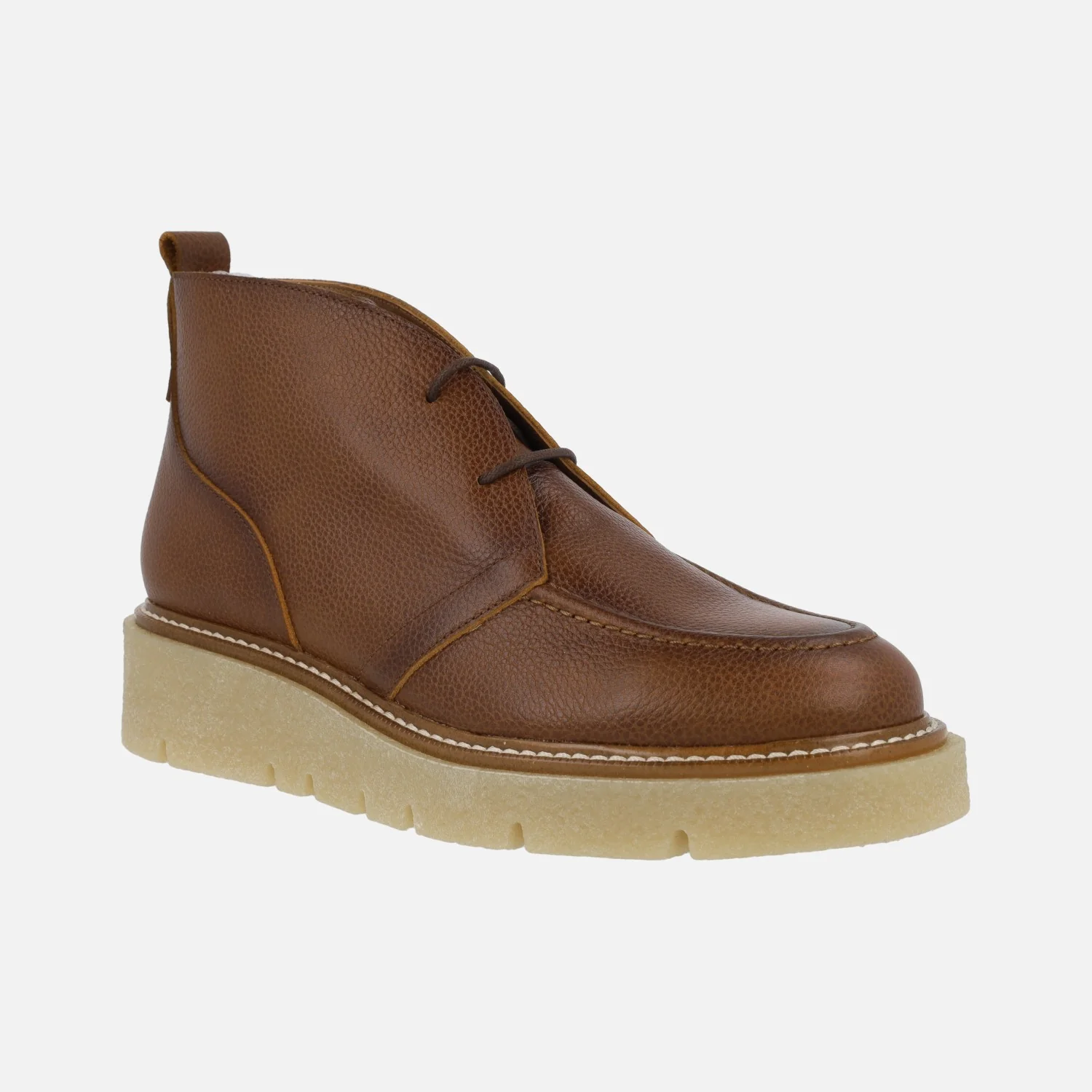 Botines bajos de piel con cordones y plataforma - Image 7