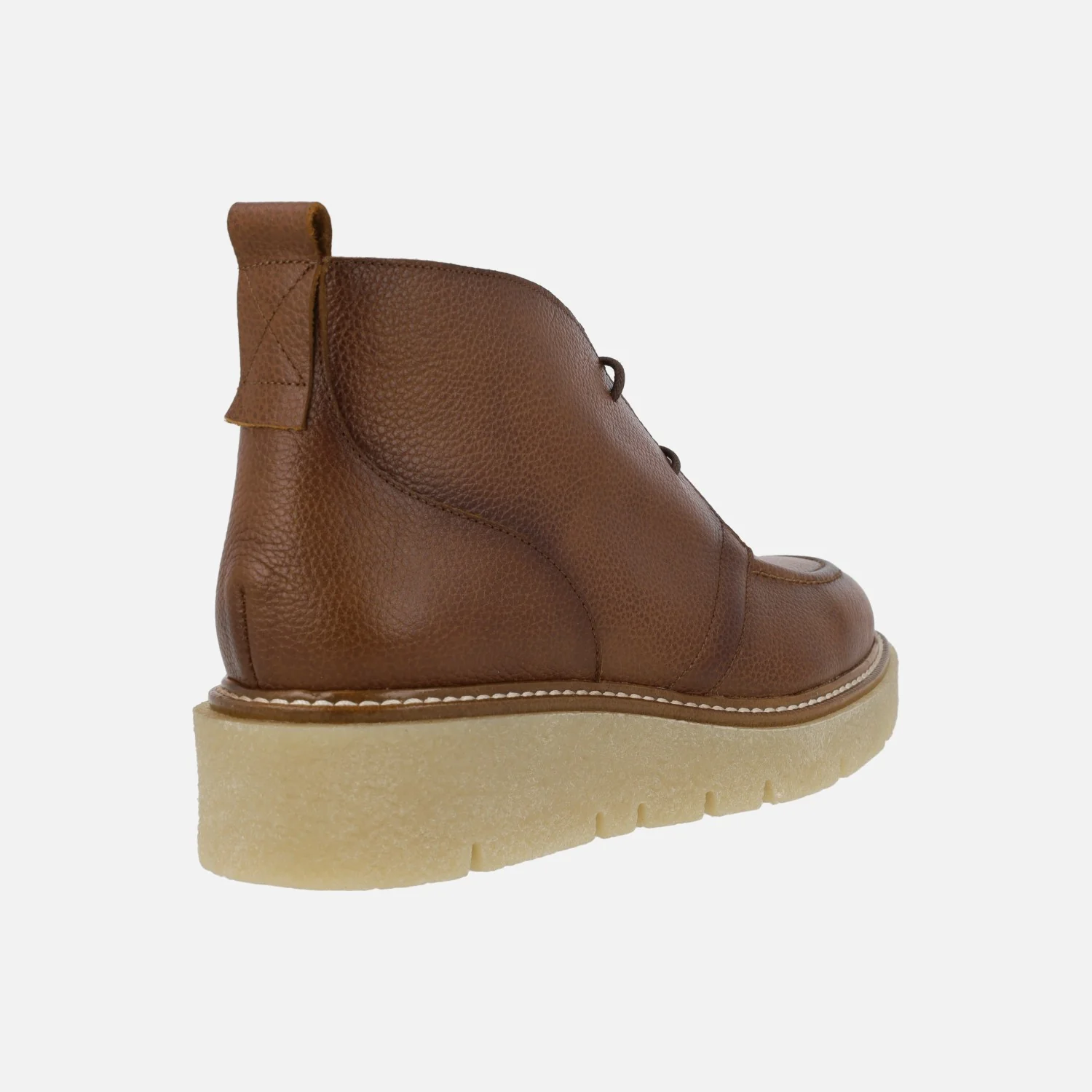 Botines bajos de piel con cordones y plataforma - Image 9